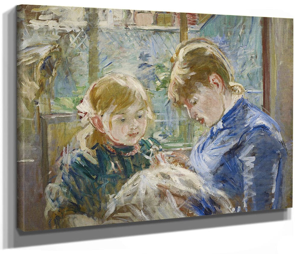 The Artist's Daughter, Julie, With Her Nanny By Berthe Morisot