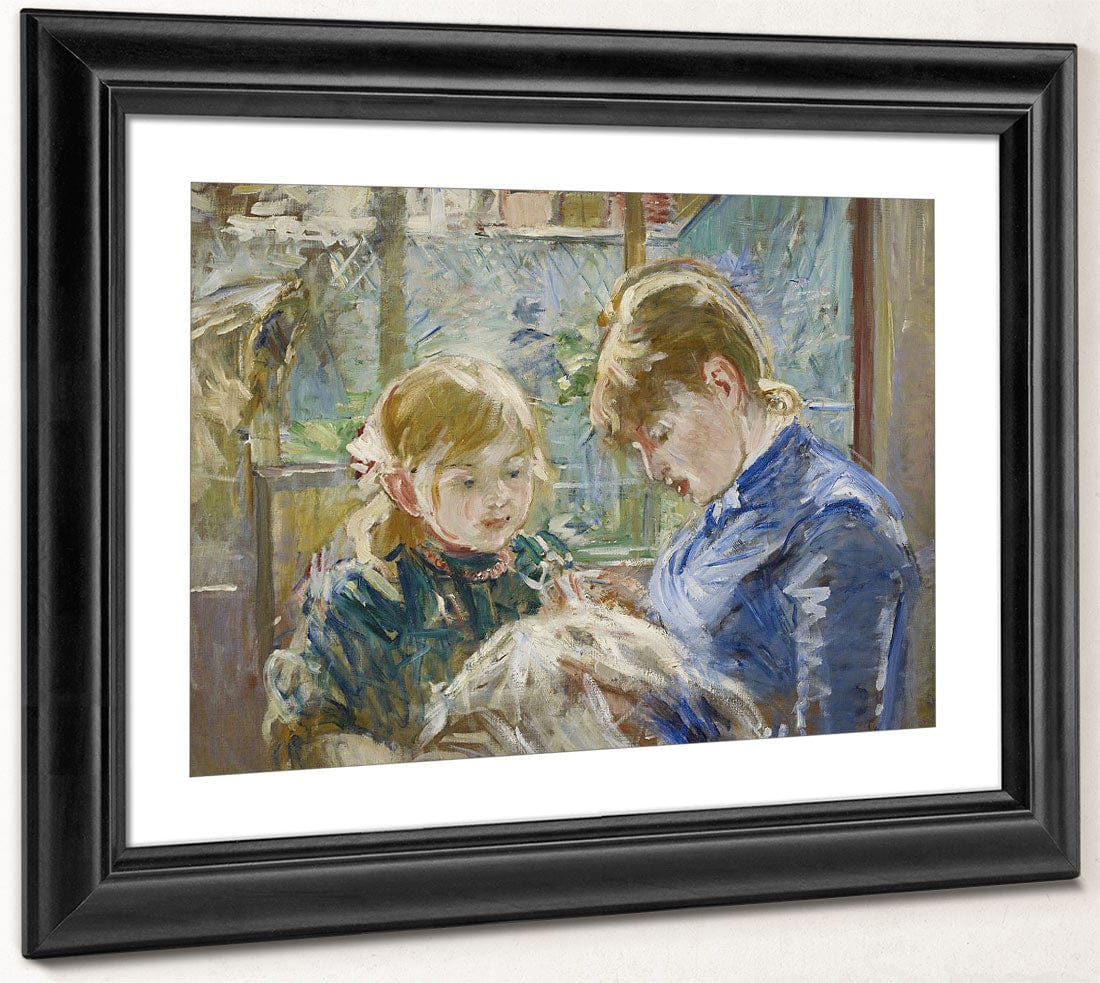The Artist's Daughter, Julie, With Her Nanny By Berthe Morisot - Image 2