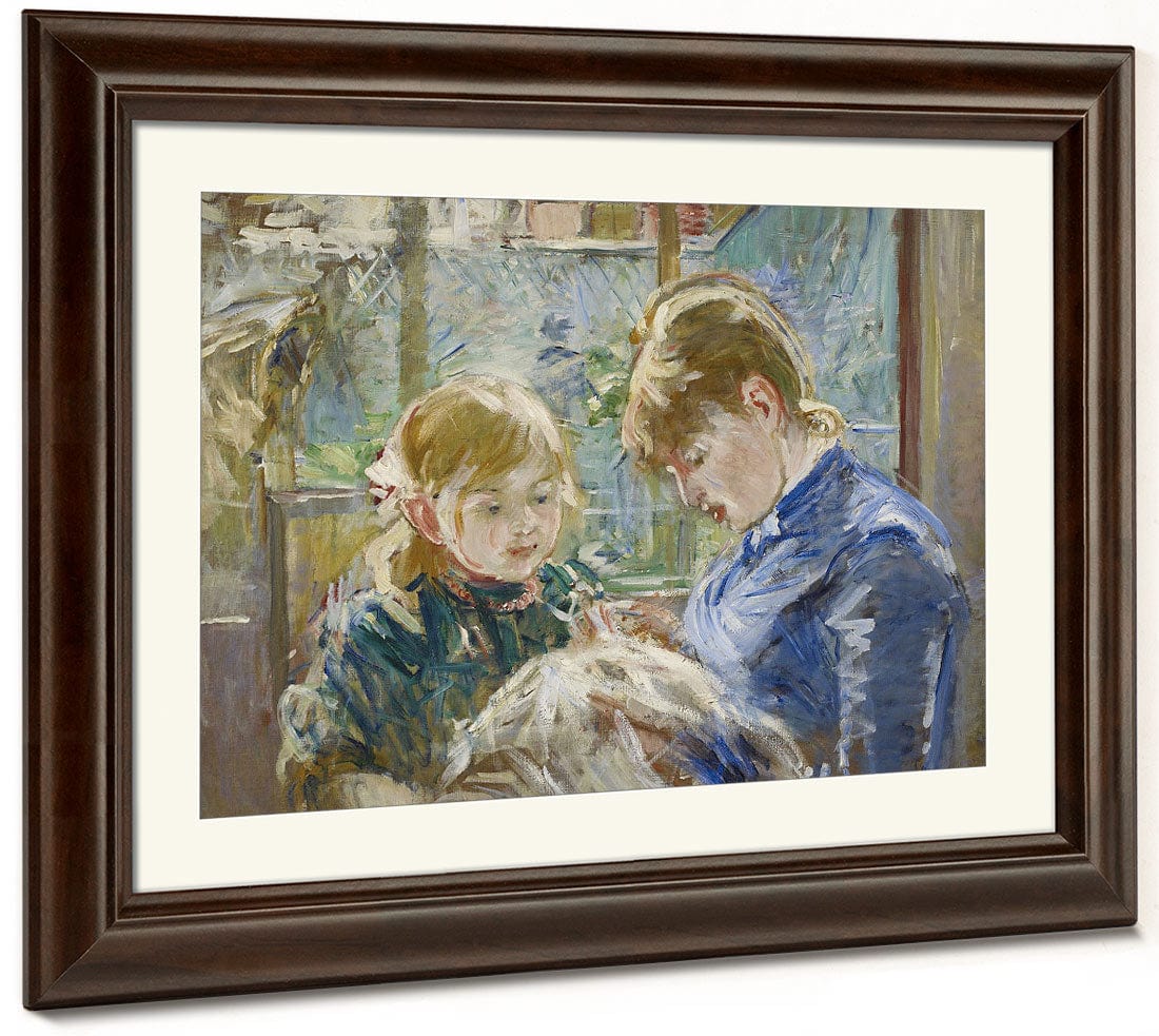The Artist's Daughter, Julie, With Her Nanny By Berthe Morisot - Image 3