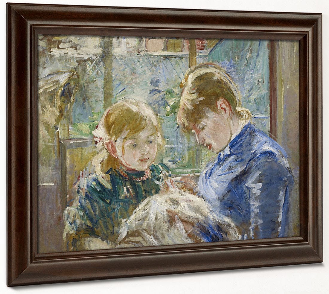 The Artist's Daughter, Julie, With Her Nanny By Berthe Morisot - Image 4
