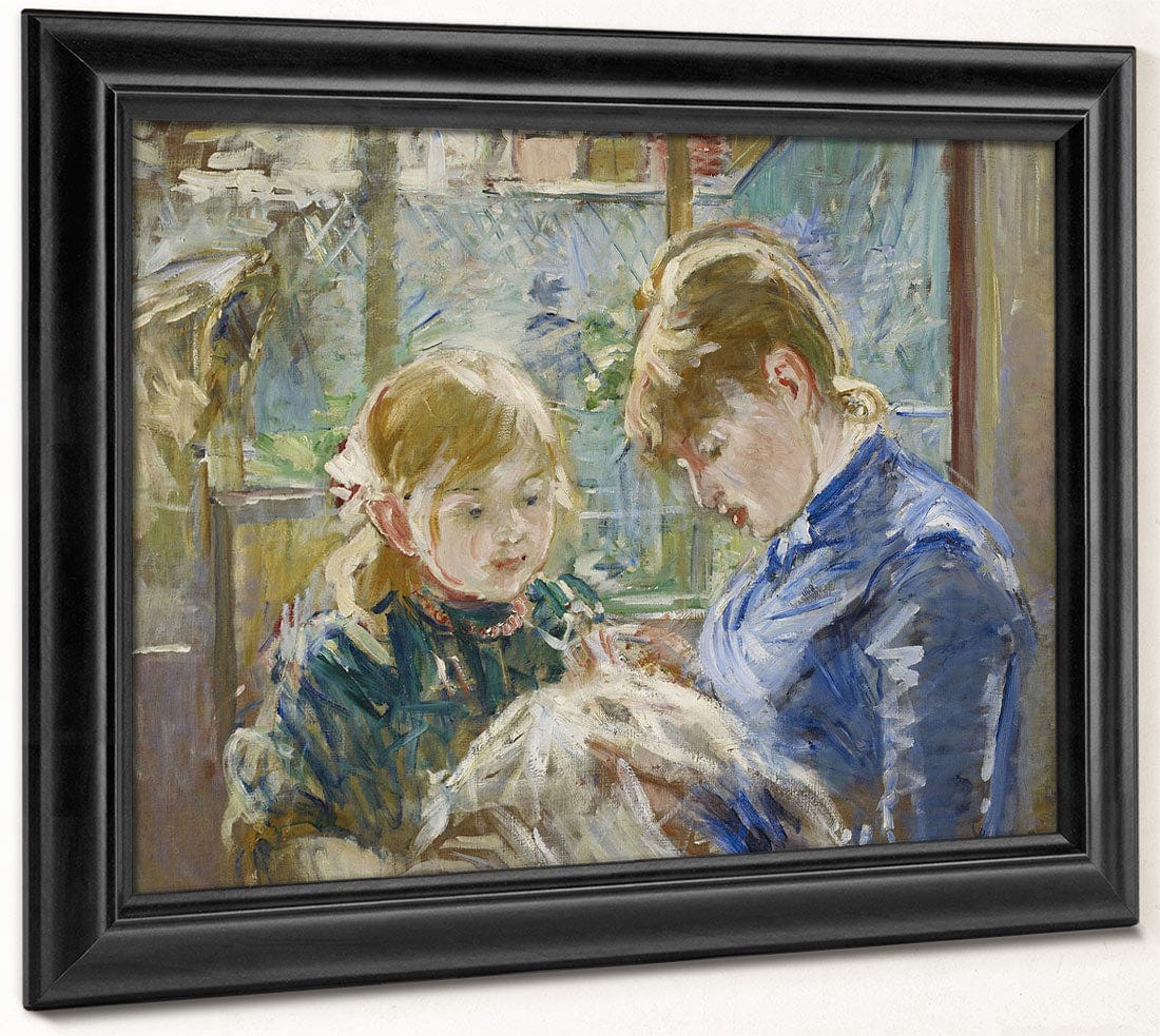 The Artist's Daughter, Julie, With Her Nanny By Berthe Morisot - Image 6