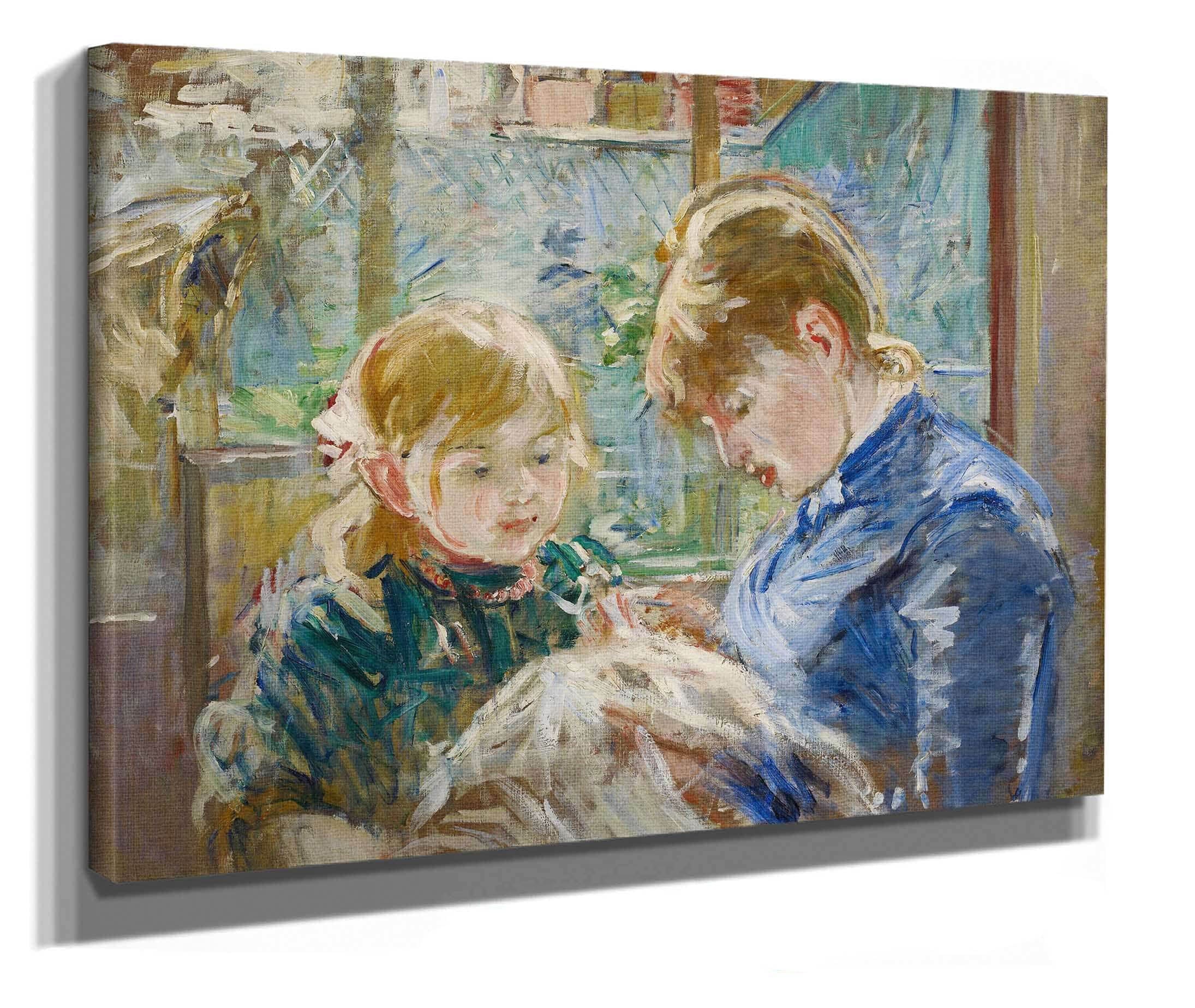 The Artists Daughter Julie With Her Nanny by Berthe Morisot - Image 2