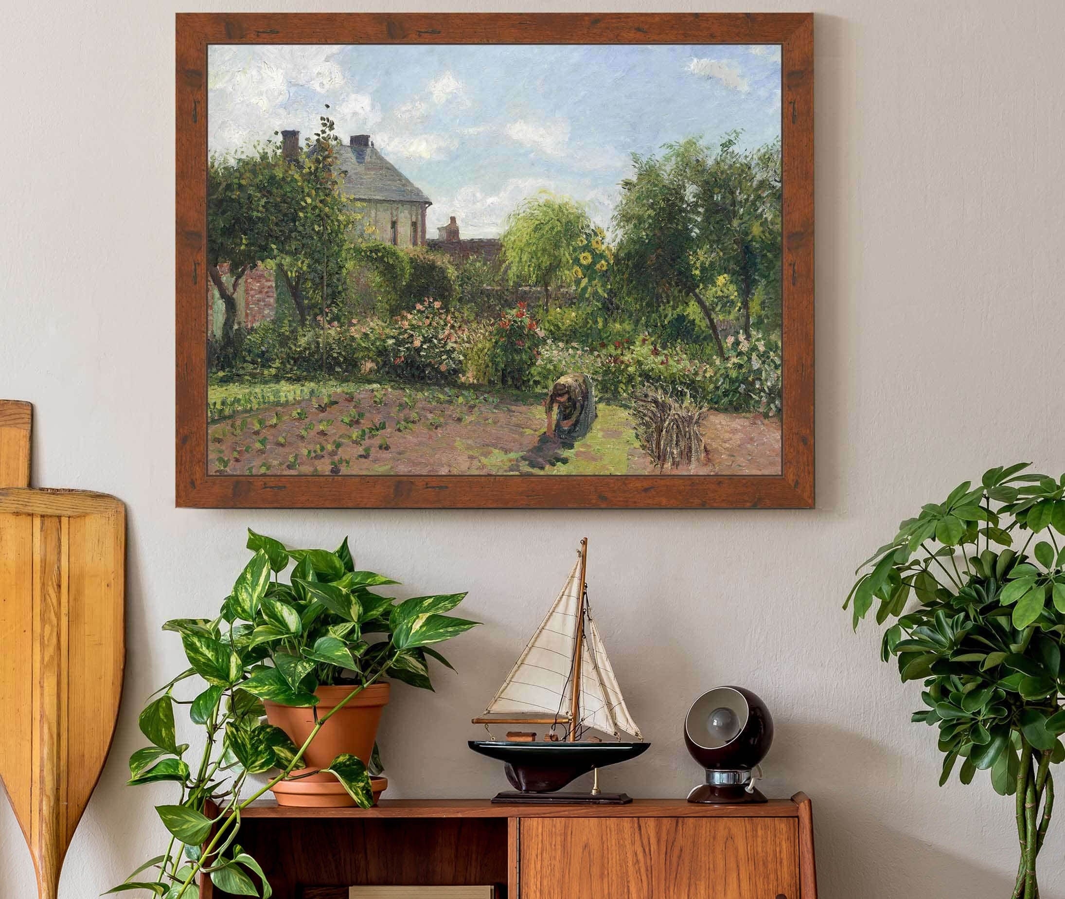 The Artists Garden At Eragny by Camille Pissarro - Image 3