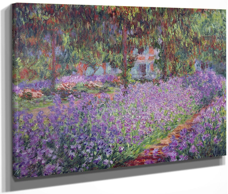 The Artist's Garden At Giverny By Claude Monet