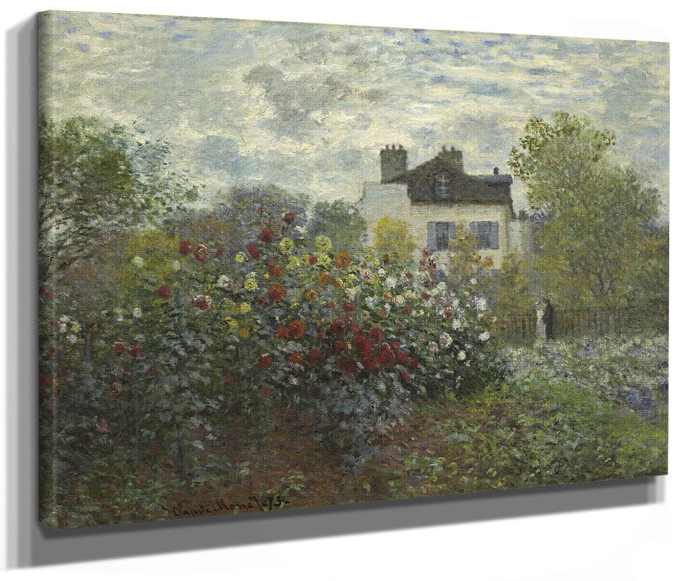 The Artist's Garden In Argenteuil (A Corner Of The Garden With Dahlias) 1 By Claude Monet