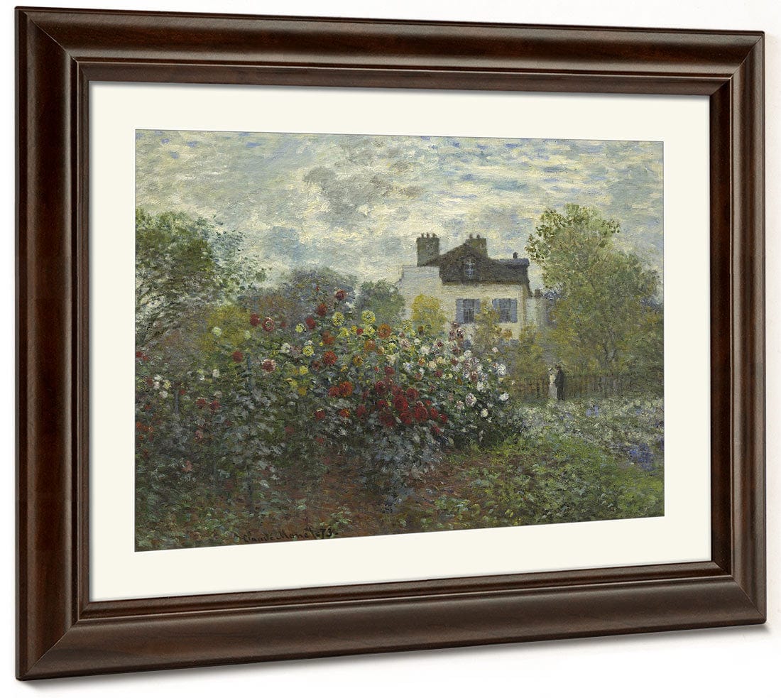 The Artist's Garden In Argenteuil (A Corner Of The Garden With Dahlias) 1 By Claude Monet - Image 3