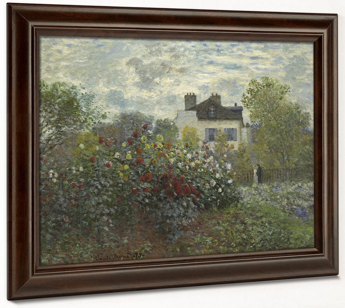 The Artist's Garden In Argenteuil (A Corner Of The Garden With Dahlias) 1 By Claude Monet - Image 4