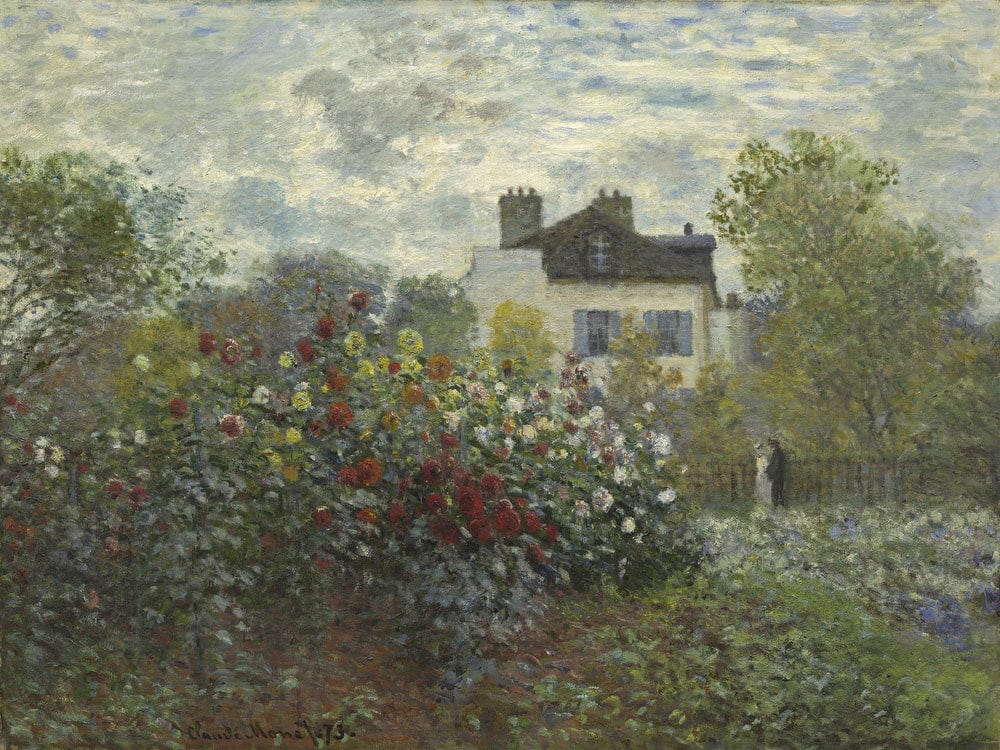 The Artist's Garden In Argenteuil (A Corner Of The Garden With Dahlias) 1 By Claude Monet - Image 5