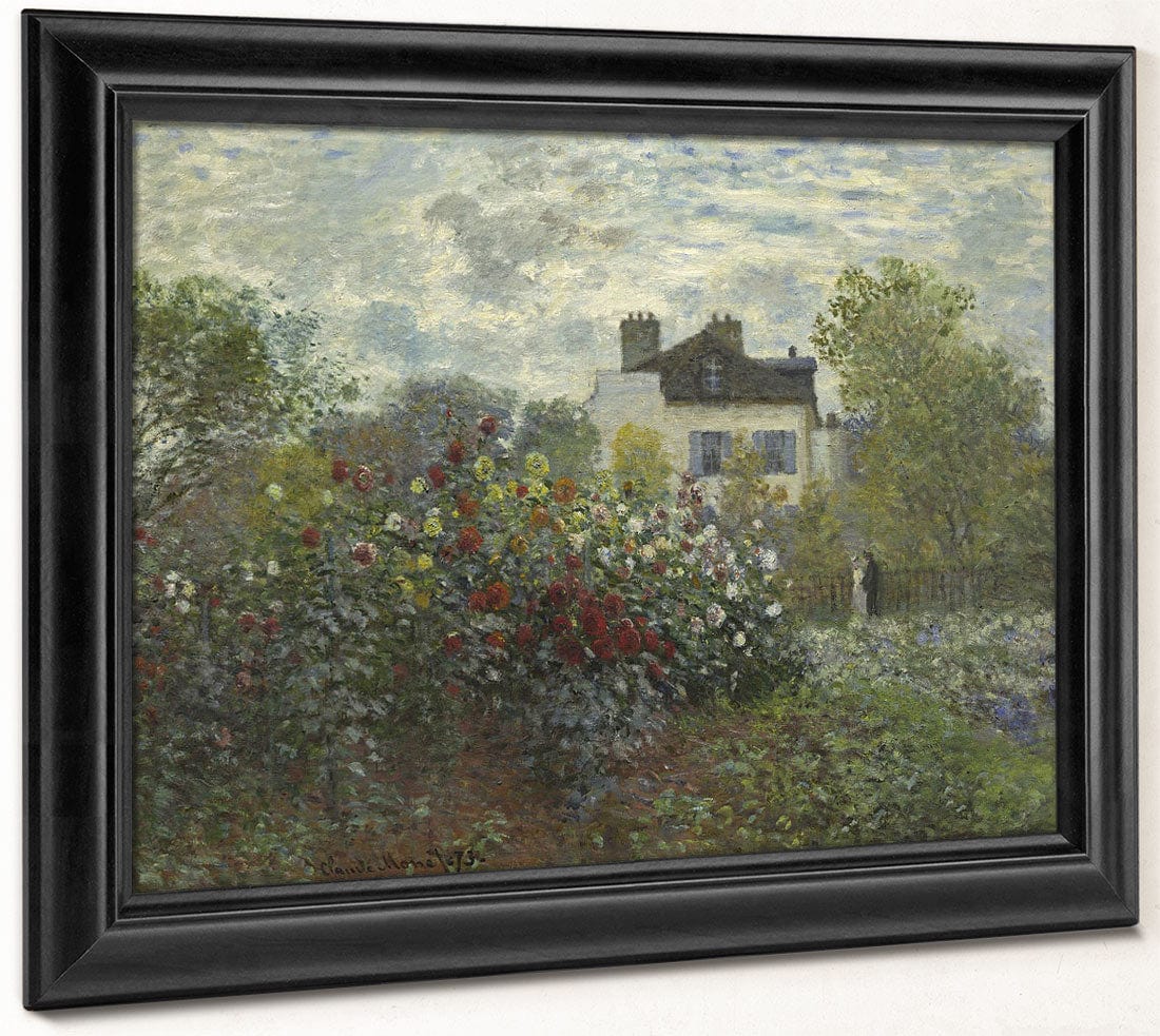The Artist's Garden In Argenteuil (A Corner Of The Garden With Dahlias) 1 By Claude Monet - Image 6