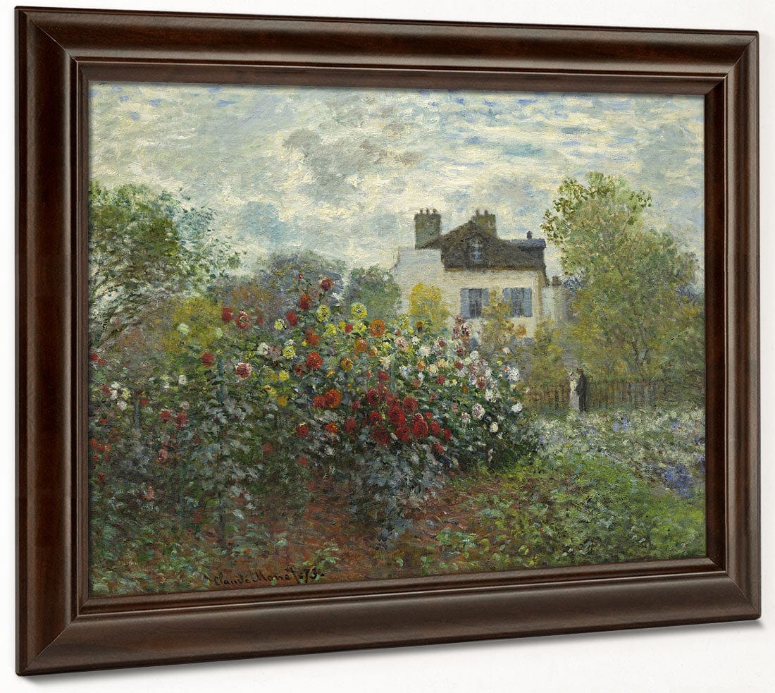 The Artist's Garden In Argenteuil (A Corner Of The Garden With Dahlias) By Claude Monet - Image 4