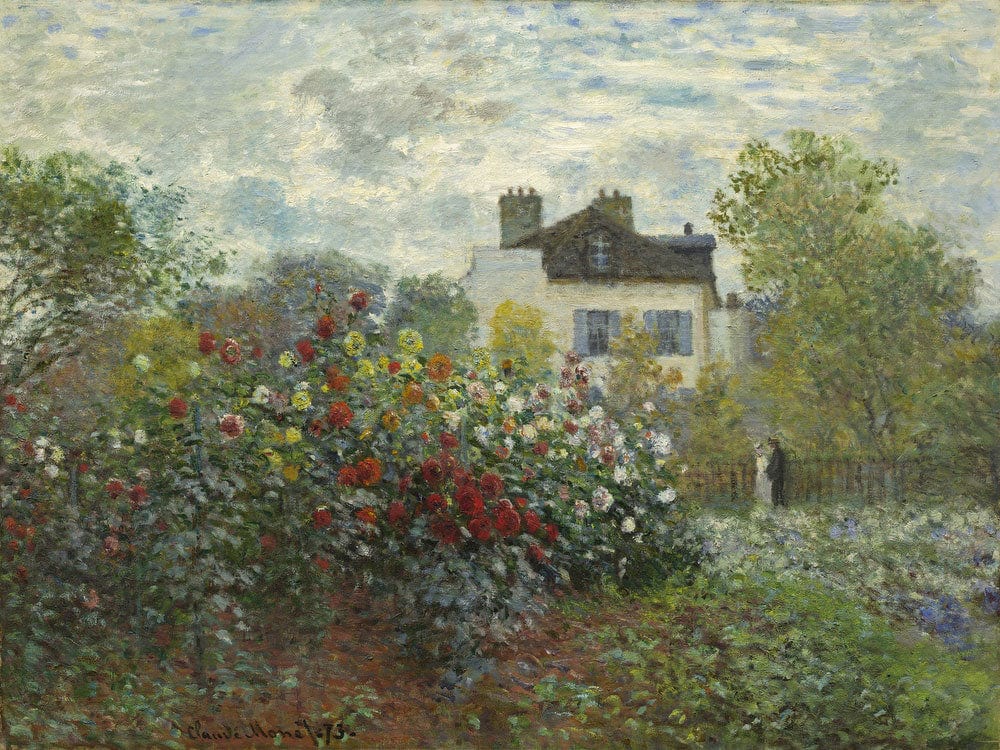 The Artist's Garden In Argenteuil (A Corner Of The Garden With Dahlias) By Claude Monet - Image 5