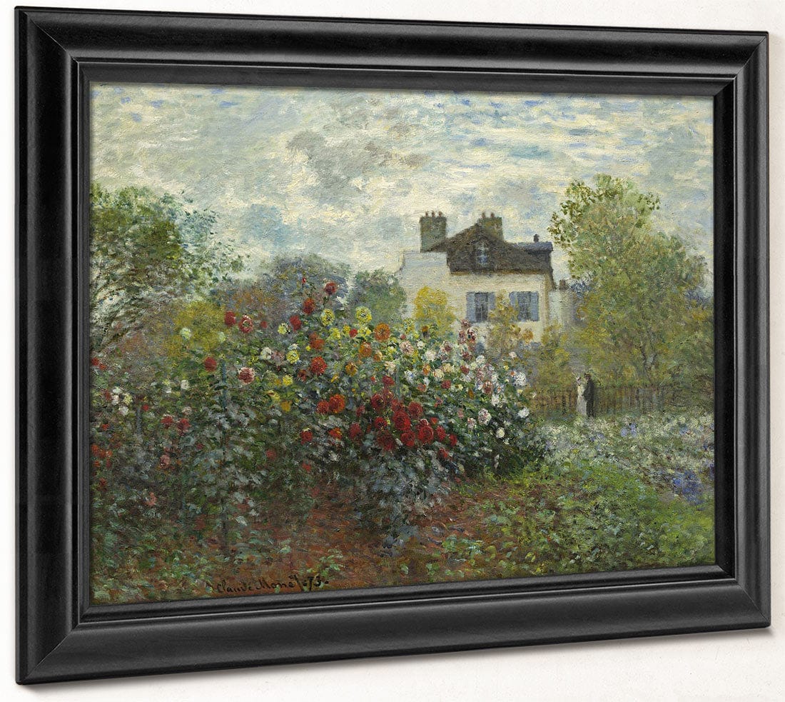 The Artist's Garden In Argenteuil (A Corner Of The Garden With Dahlias) By Claude Monet - Image 6