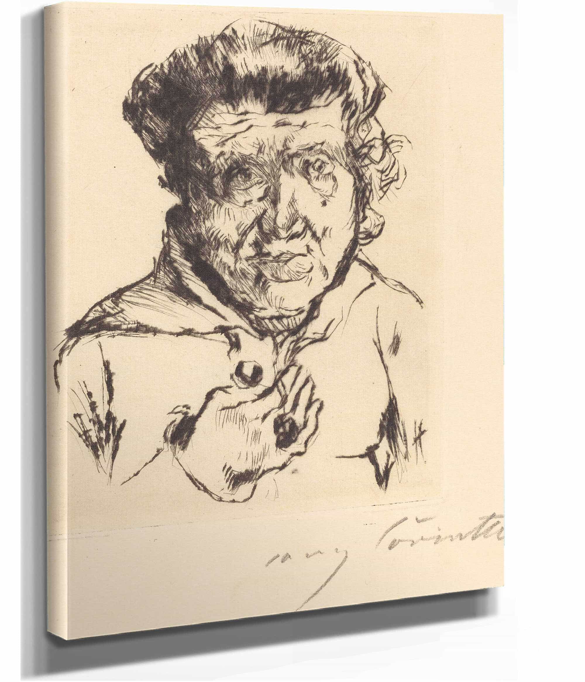 The Artists Mother In Law Des Kunstlers Schwiegermutter by Lovis Corinth - Image 2