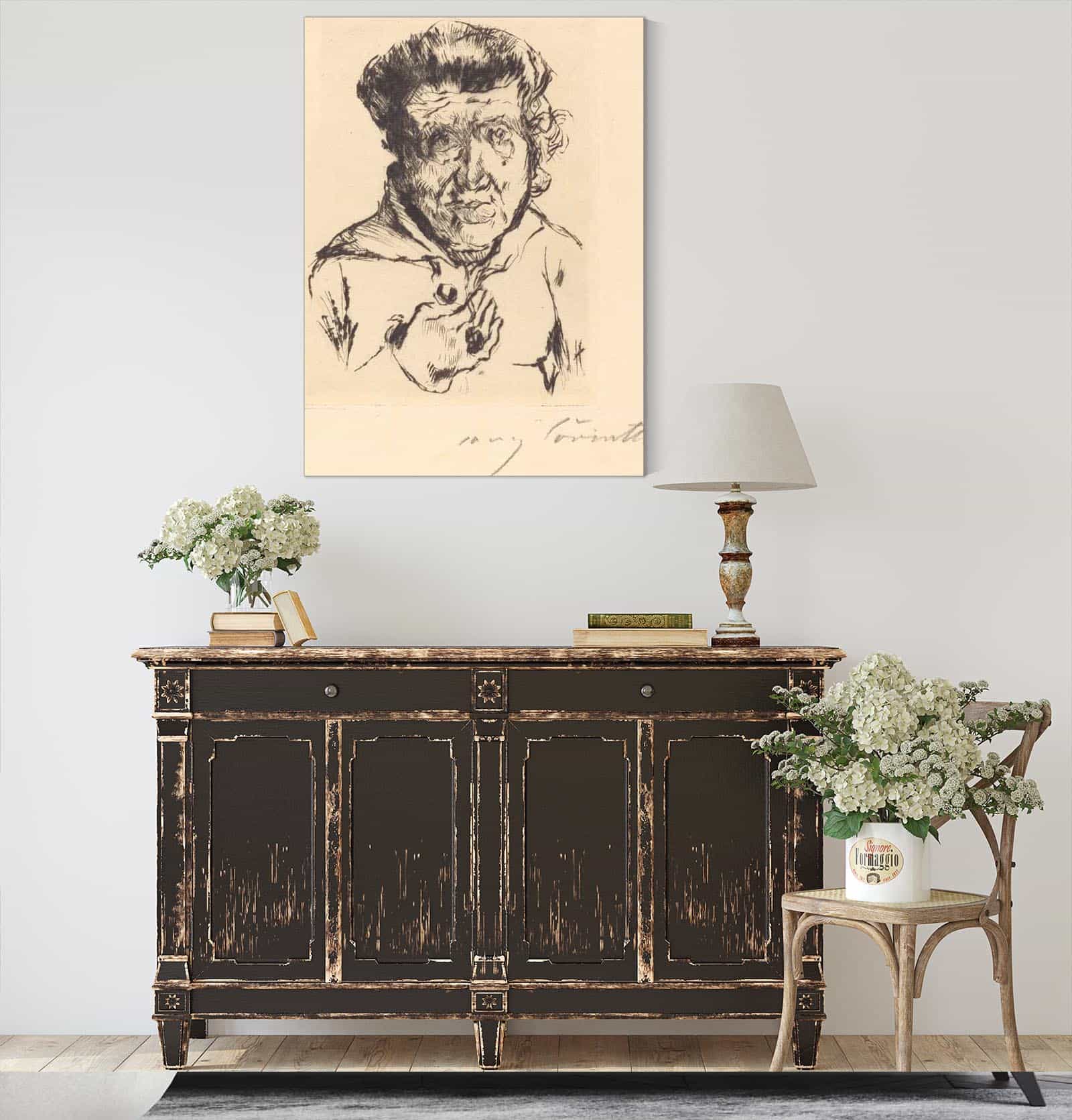 The Artists Mother In Law Des Kunstlers Schwiegermutter by Lovis Corinth - Image 4