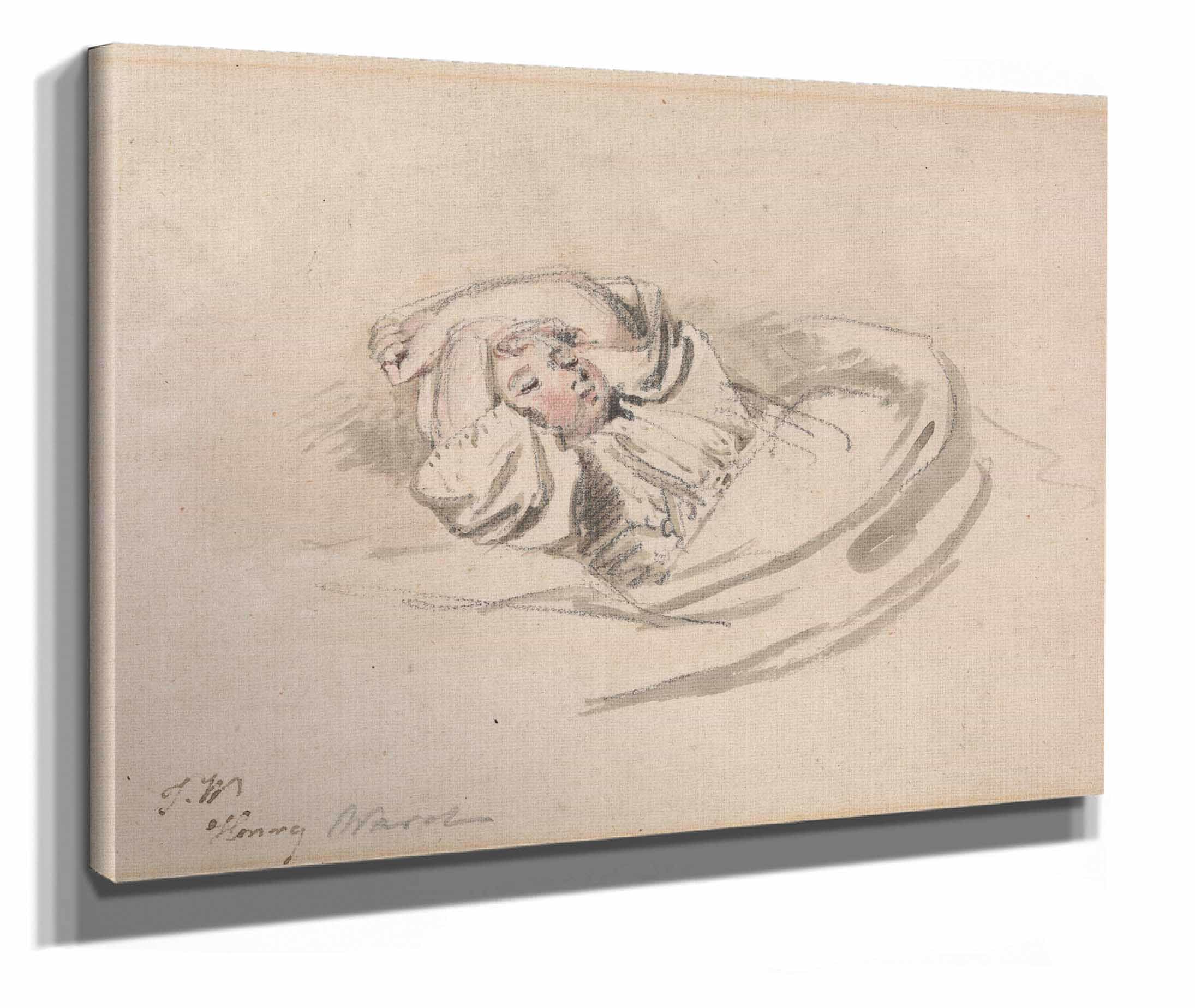 The Artists Son Henry Asleep by James Ward - Image 2