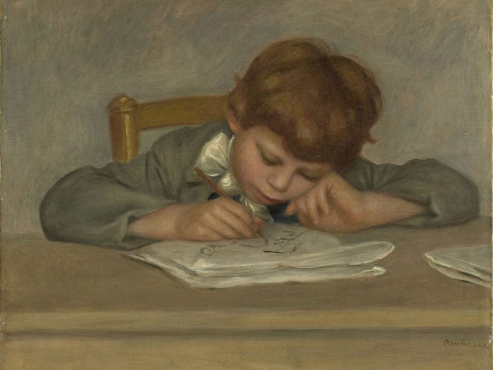 The Artist's Son, Jean Drawing (Jean Renoir Dessinart) By Pierre Auguste Renoir - Image 5