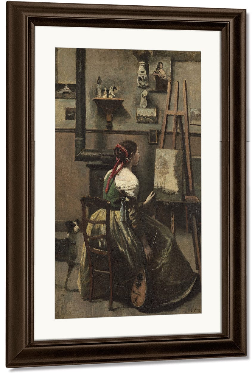 The Artist's Studio 1 By Jean Baptiste Camille Corot - Image 3