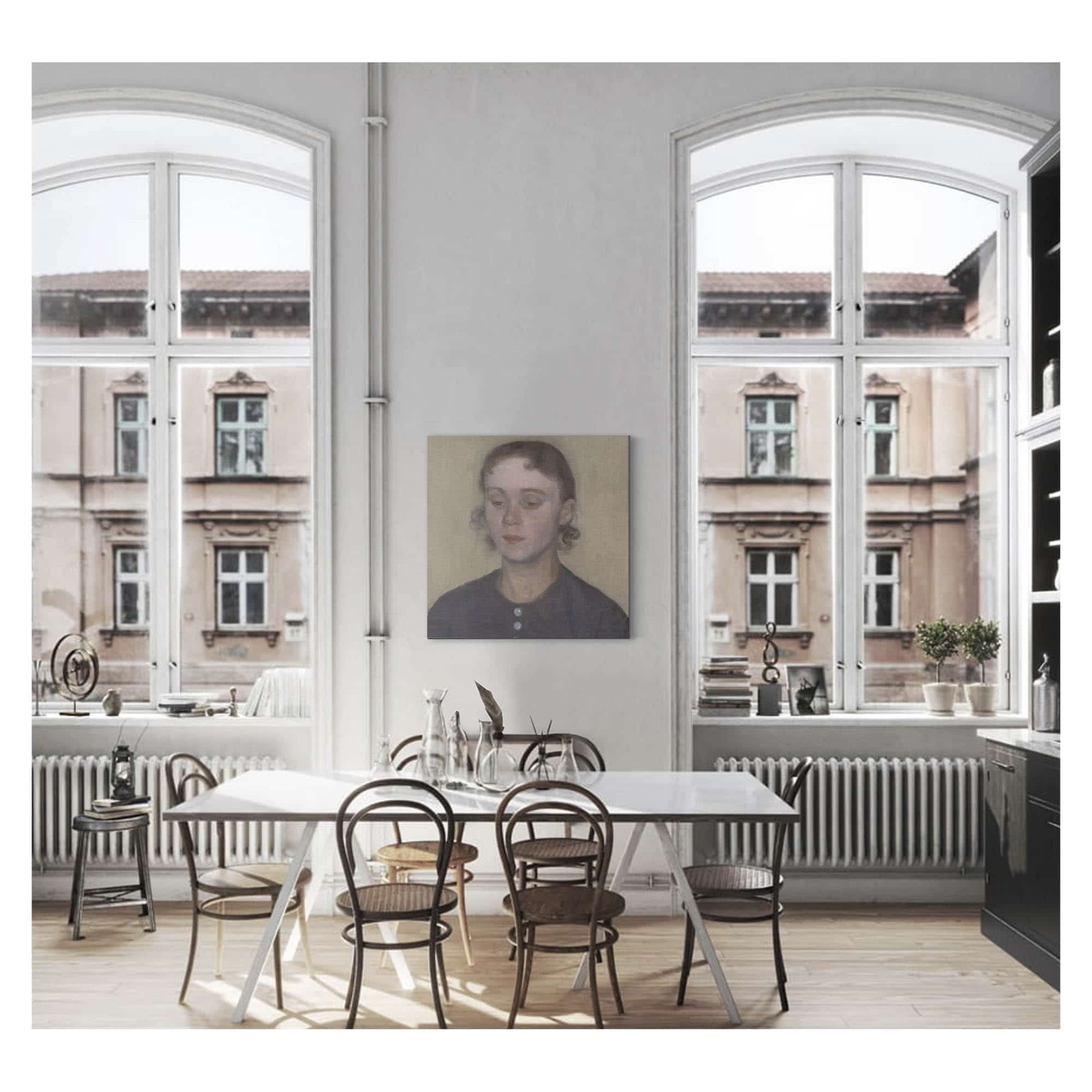 The Artists Wife Ida Hammershoi Nee Ilsted by Vilhelm Hammershoi - Image 5