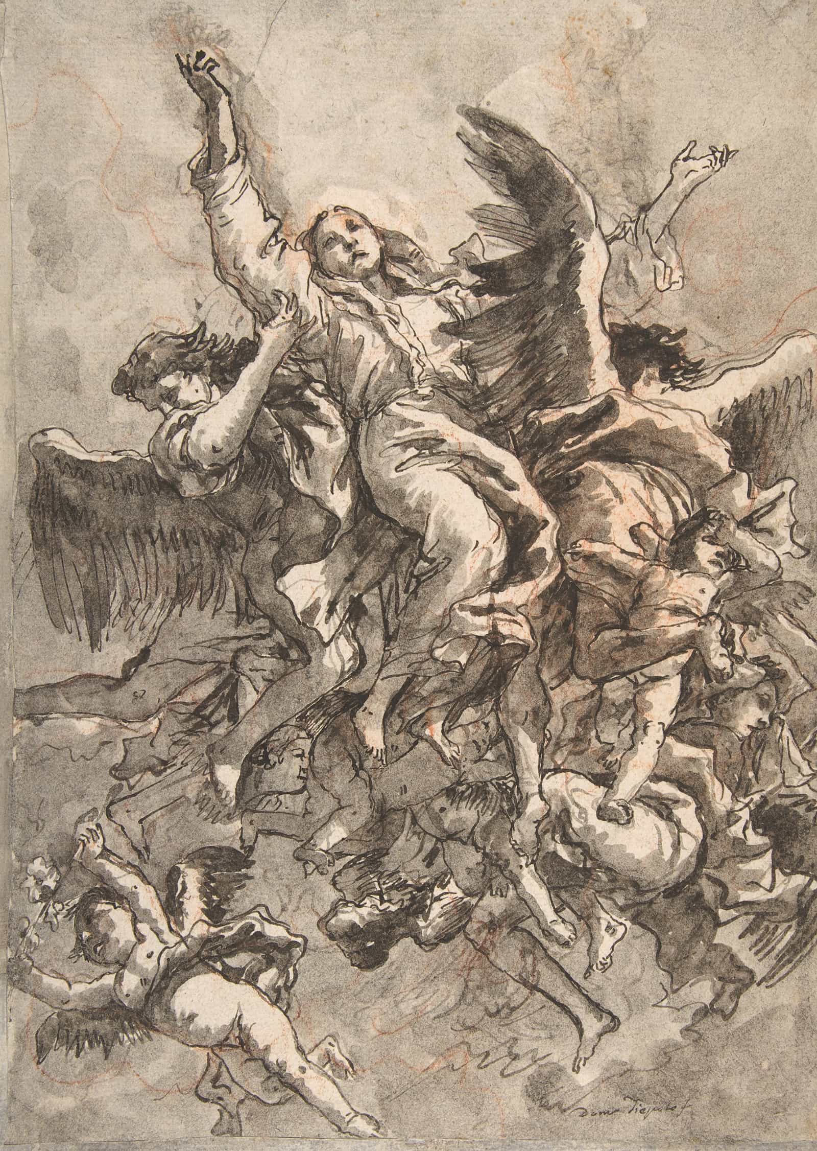 The Assumption Of The Virgin by Giovanni Domenico Tiepolo