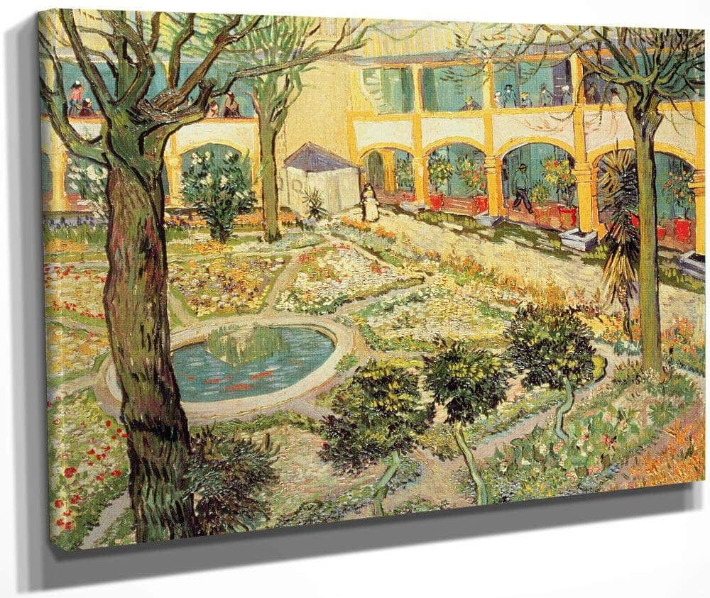 The Asylum Garden At Arles By Vincent Van Gogh