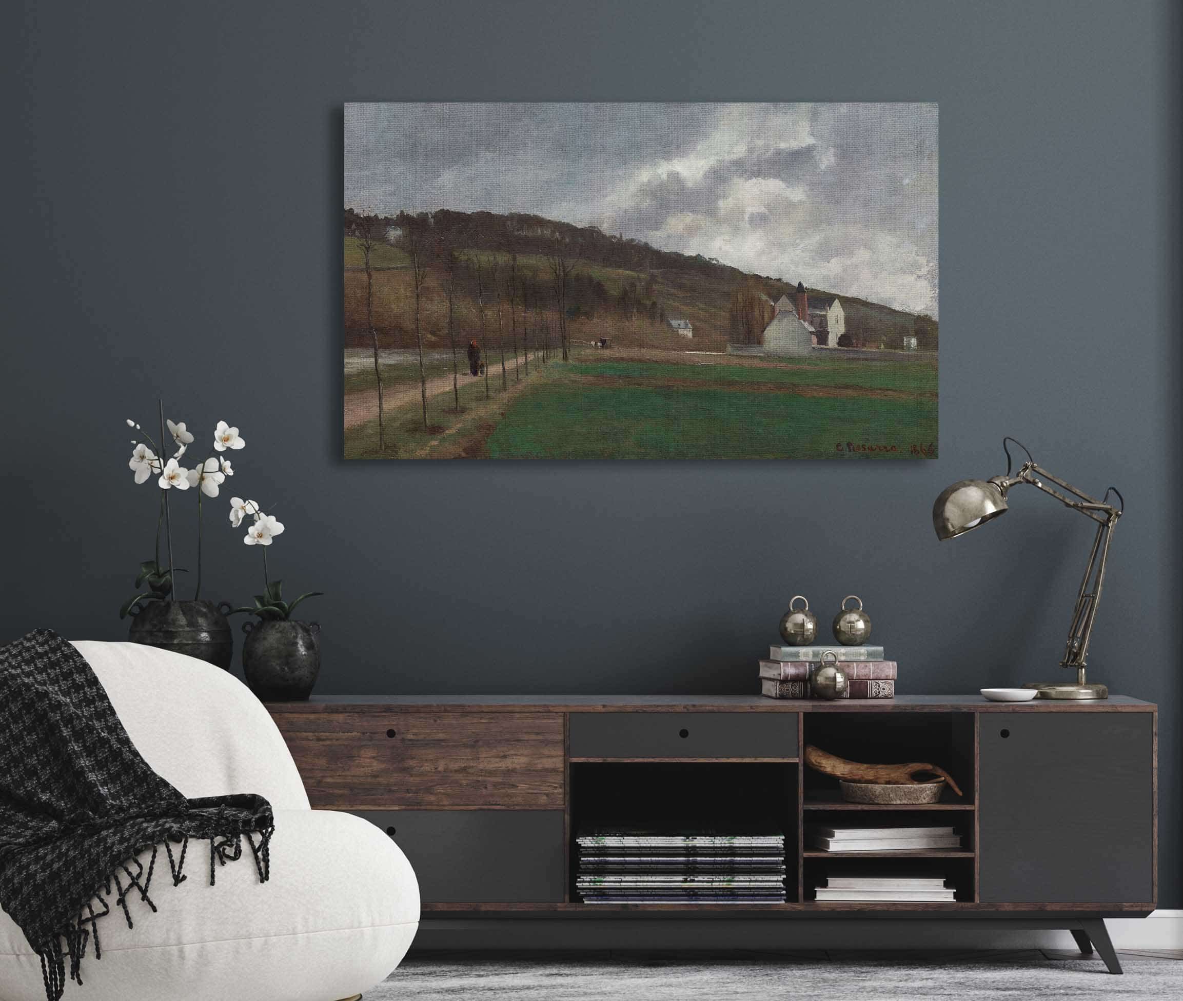 The Banks Of The Marne In Winter by Camille Pissarro - Image 5