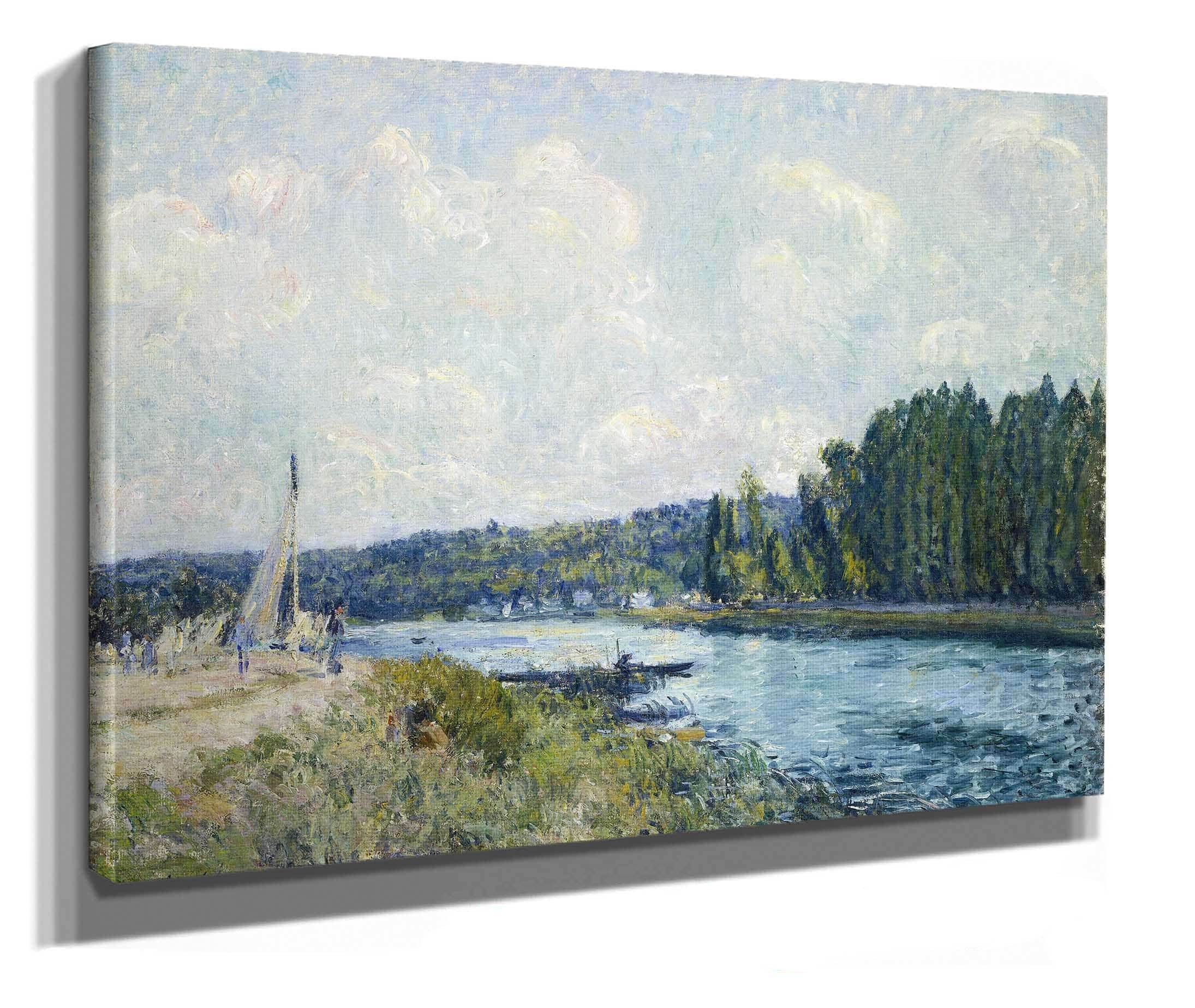 The Banks Of The Oise by Alfred Sisley - Image 2