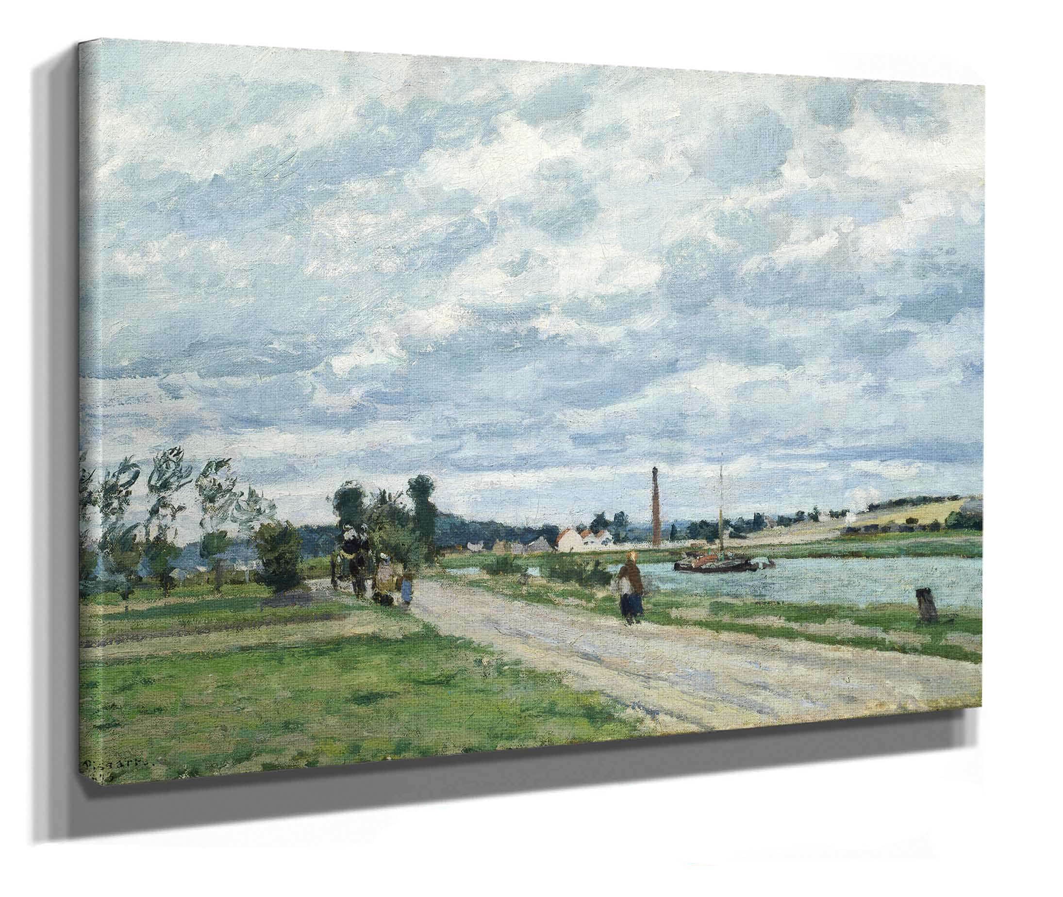 The Banks Of The Oise Near Pontoise by Camille Pissarro - Image 2