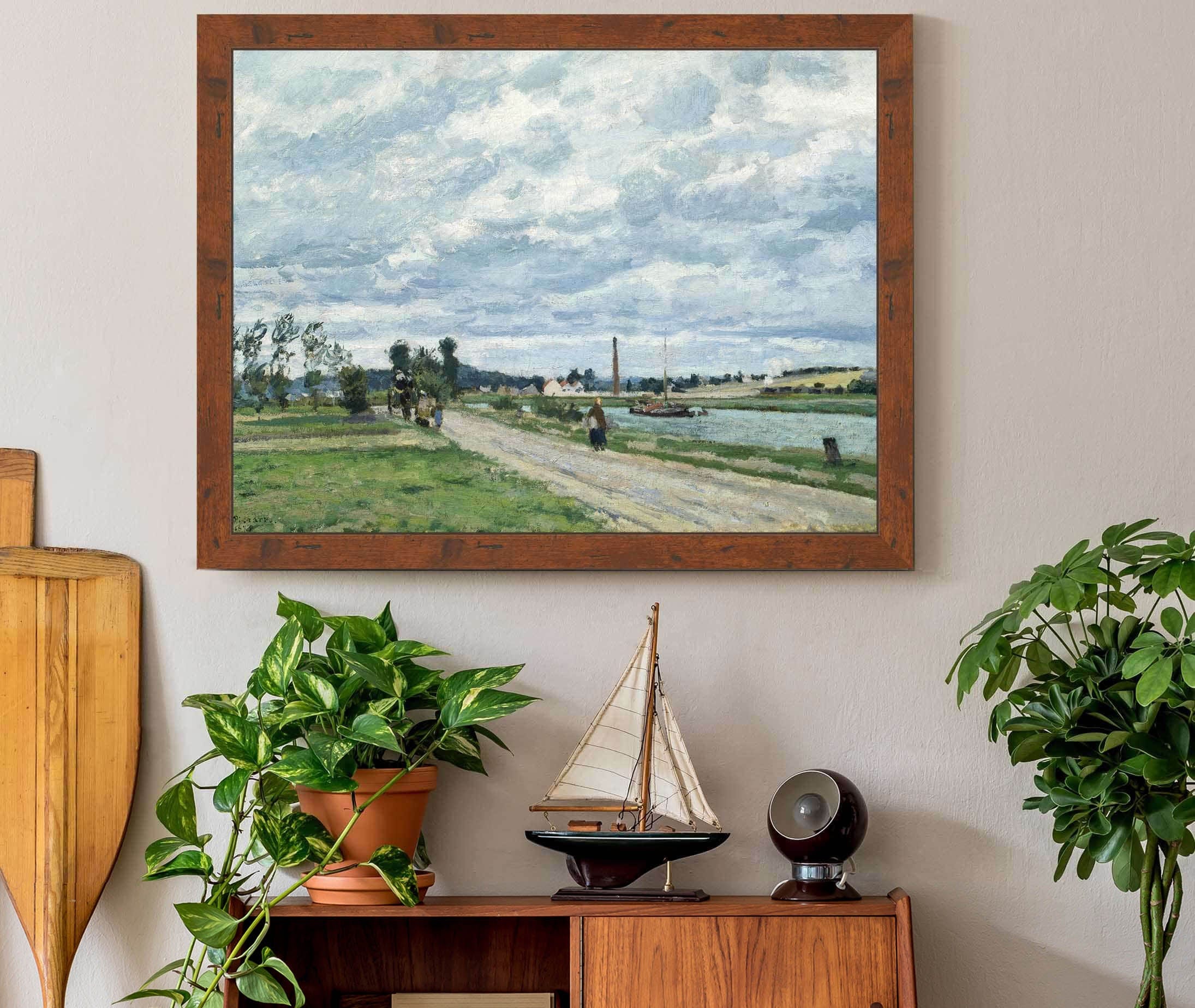 The Banks Of The Oise Near Pontoise by Camille Pissarro - Image 3