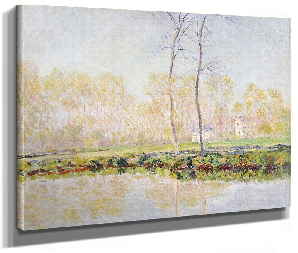 The Banks Of The River Epte At Giverny By Claude Monet