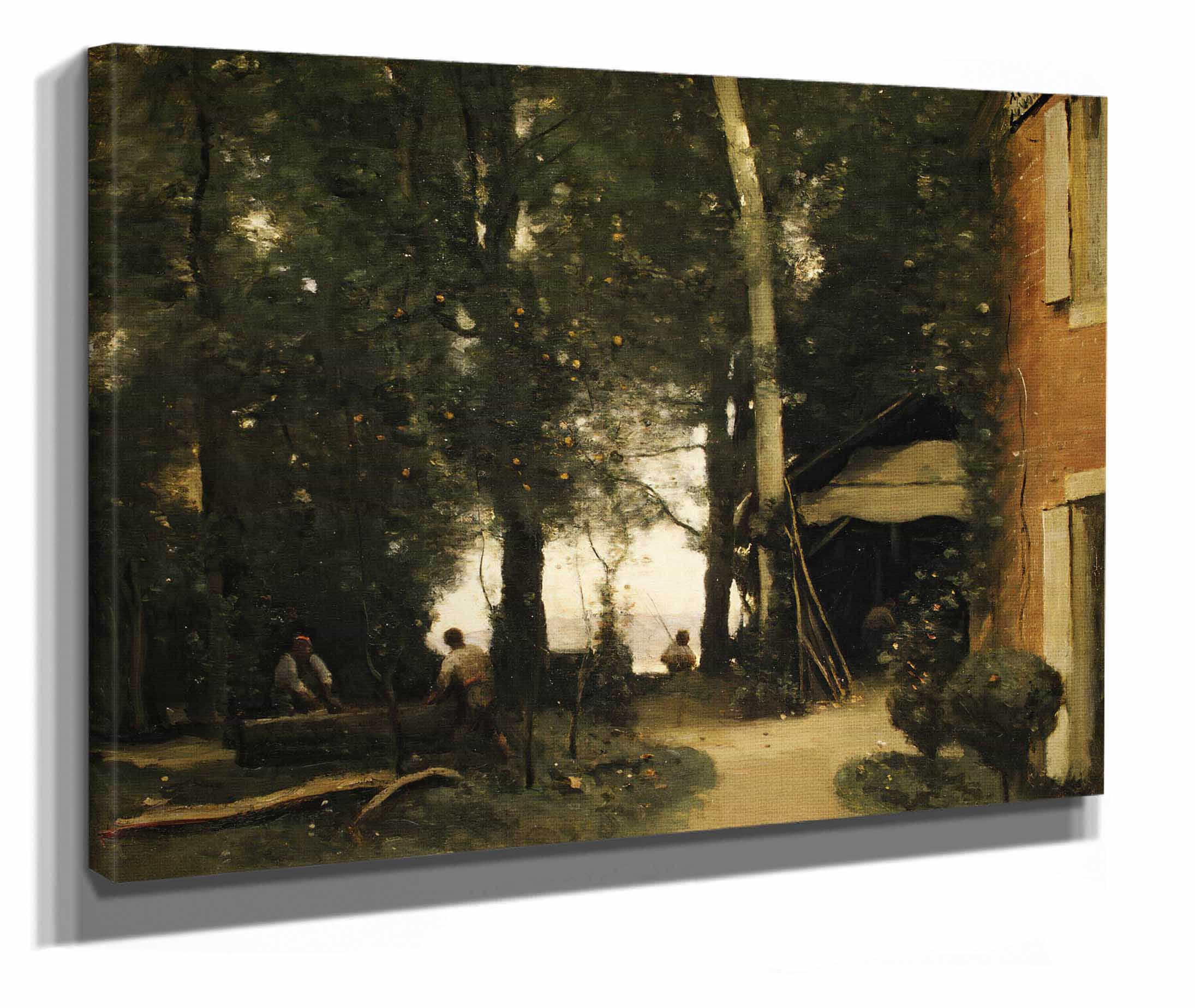 The Banks Of The Seine At Conflans by Jean Baptiste Camille Corot