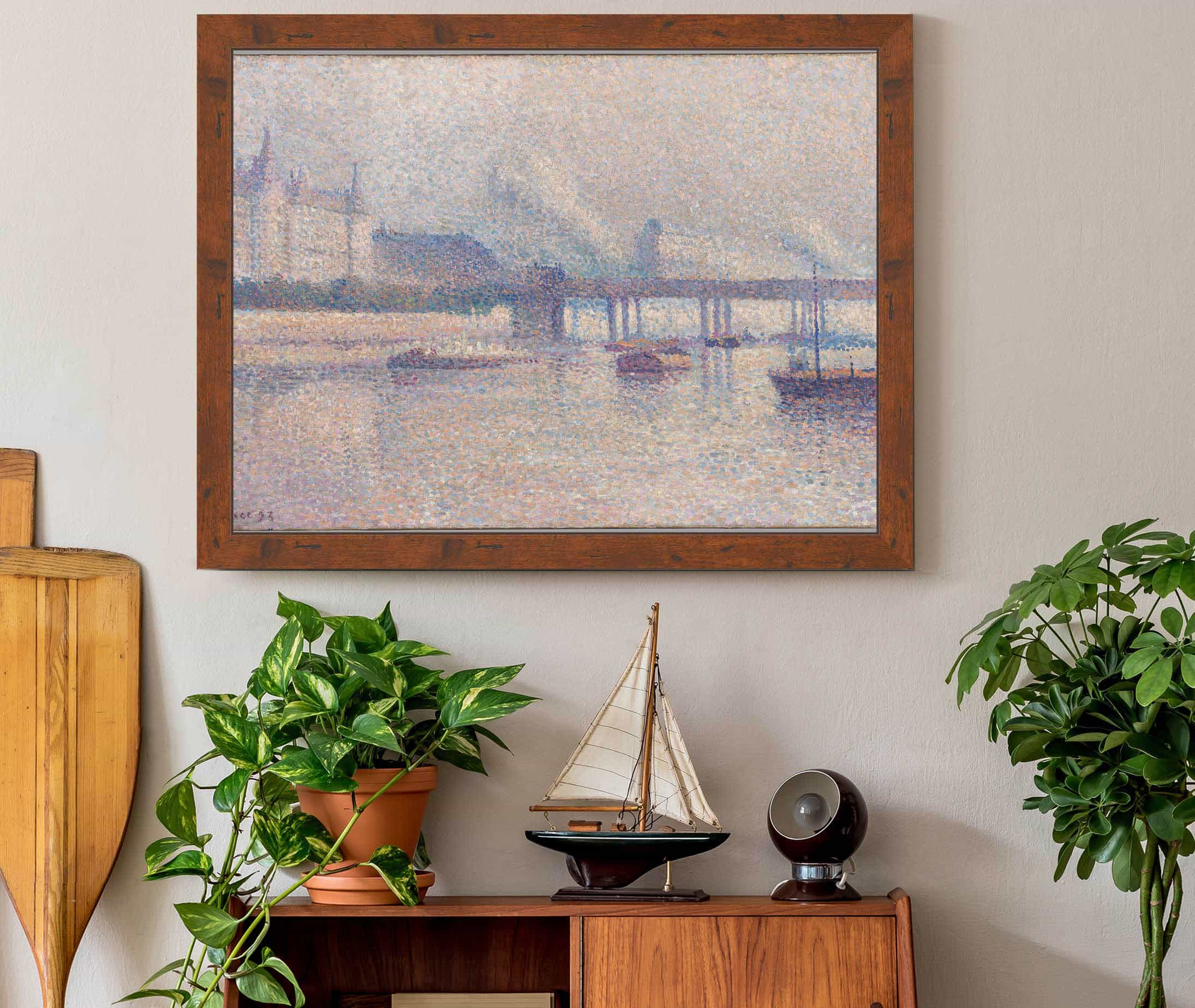 The Banks Of The Seine River In Paris by Maximilien Luce - Image 5