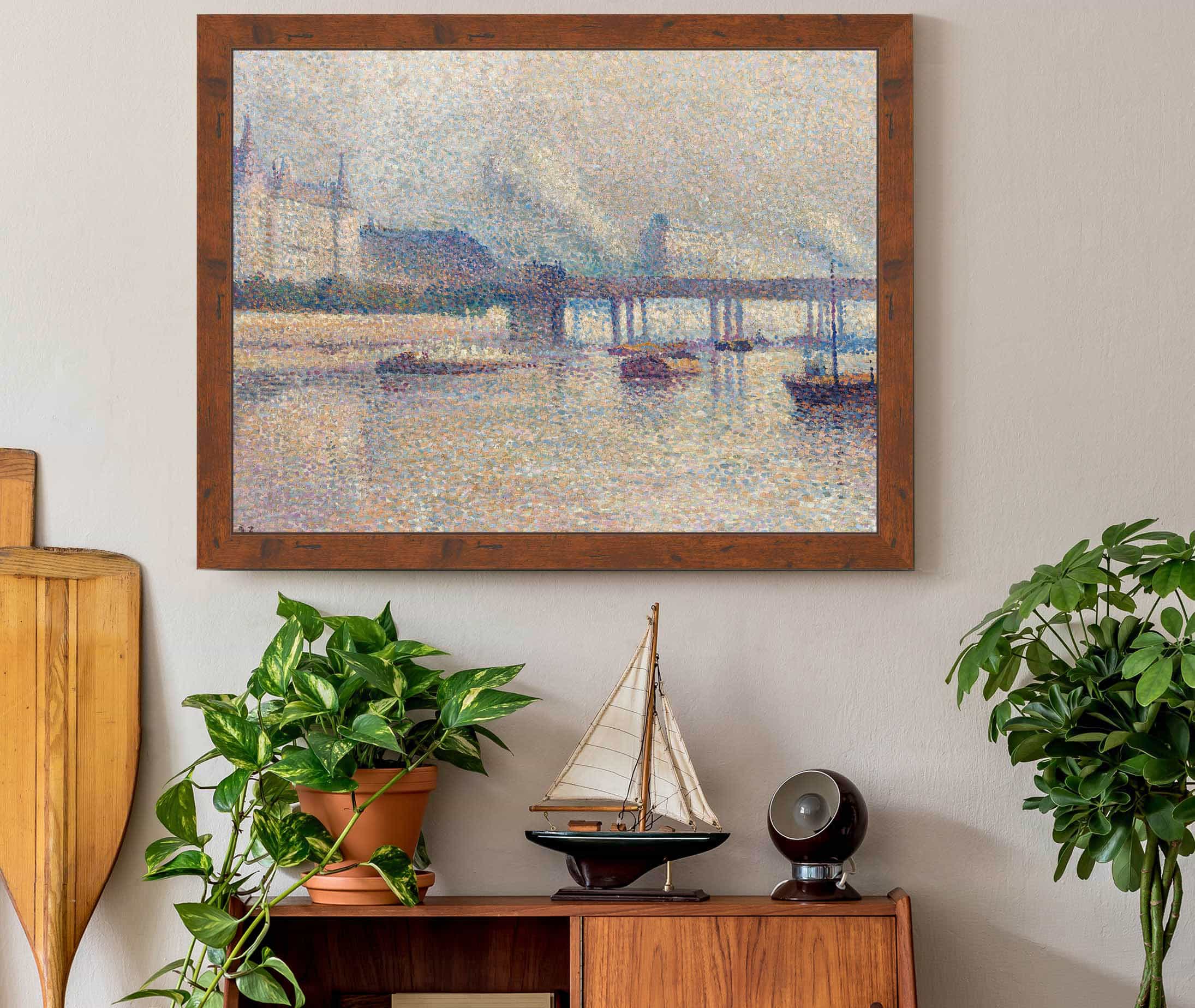 The Banks Of The Seine River In Paris by Maximilien Luce - Image 6