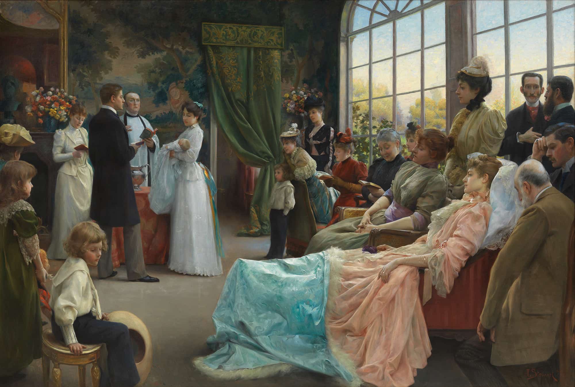 The Baptism by Julius Leblanc Stewart