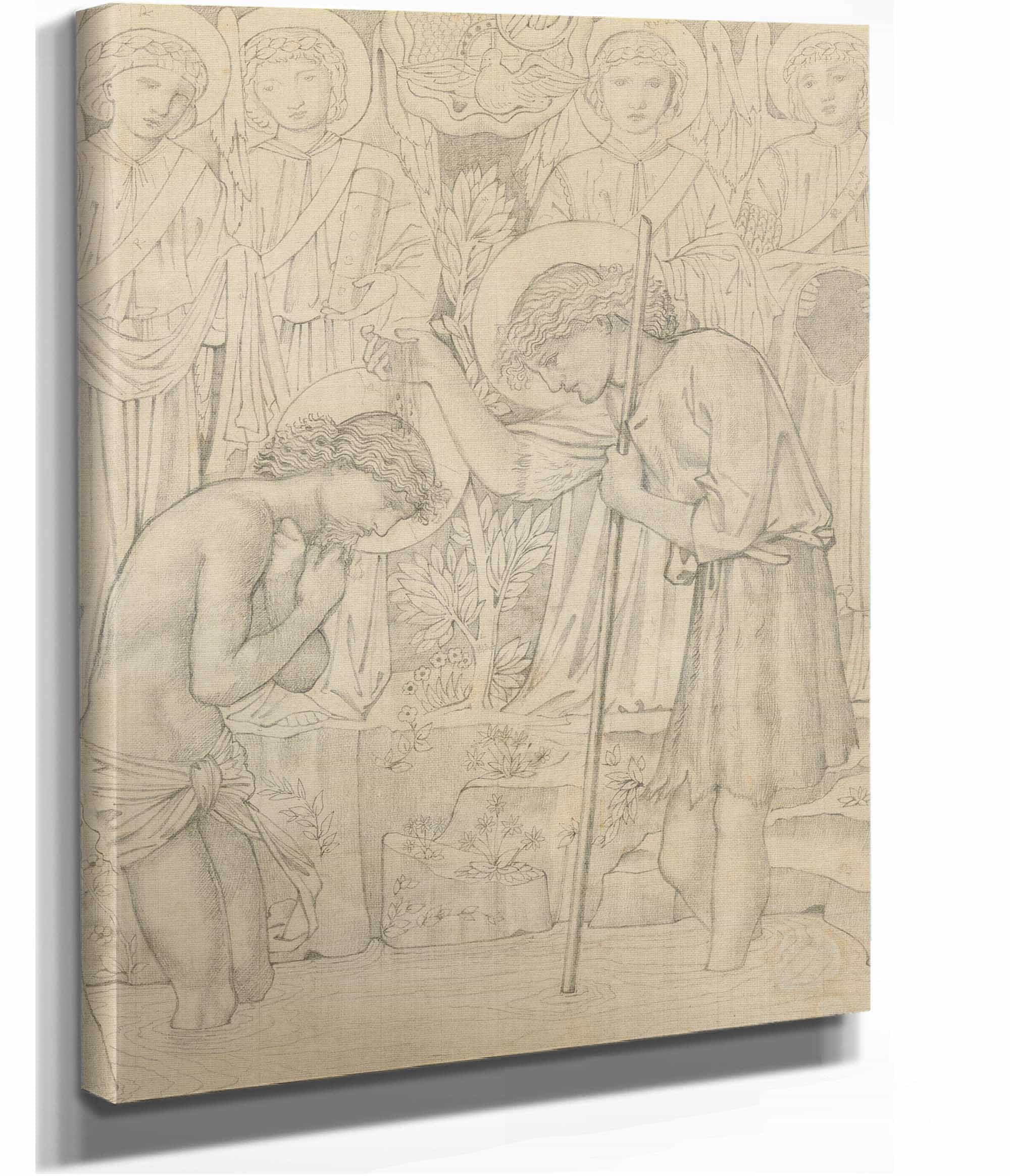 The Baptism Of Christ by Sir Edward Coley Burne Jones - Image 2