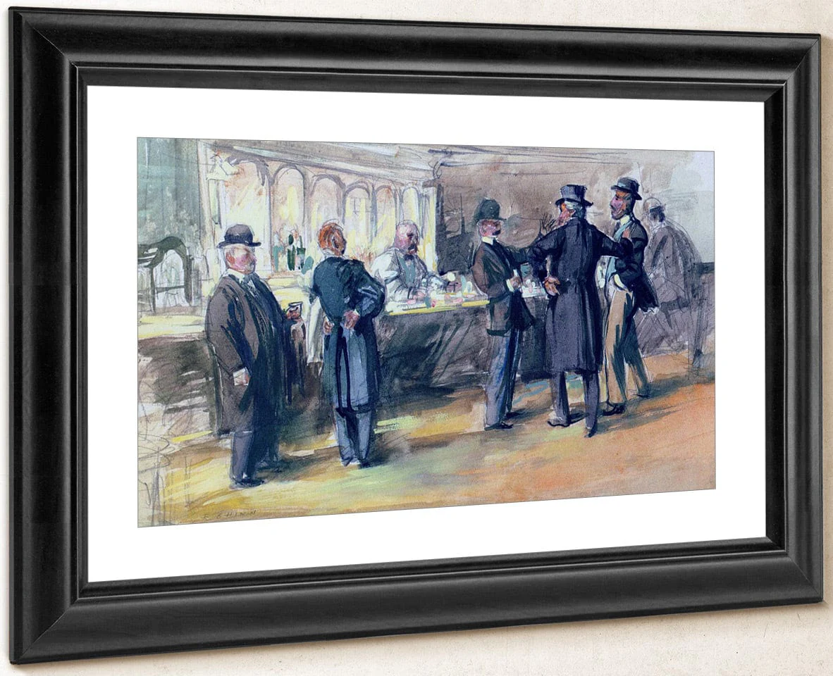 The Bar At Mcsorleys 1908 By Everett Shinn - Image 4