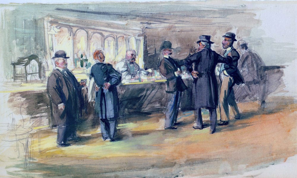 The Bar At Mcsorleys 1908 By Everett Shinn - Image 7