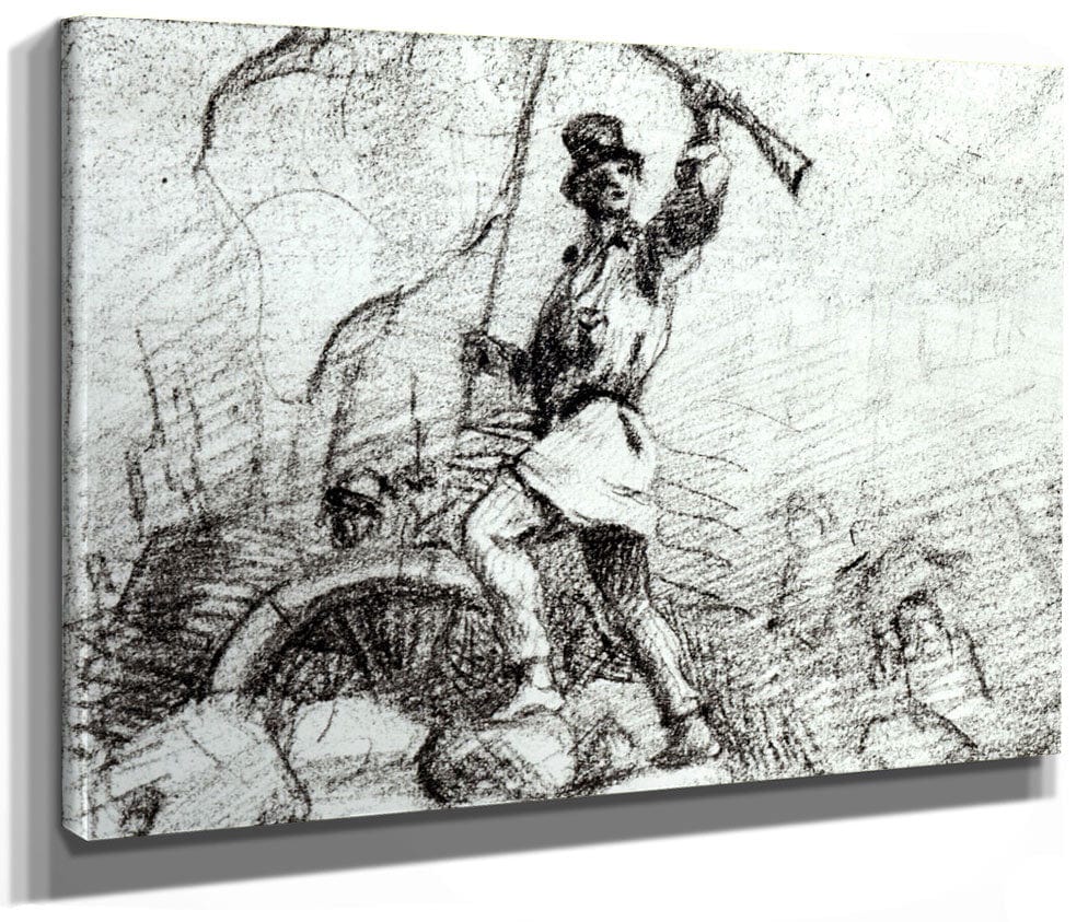 The Barricade By Jean Desire Gustave Courbet
