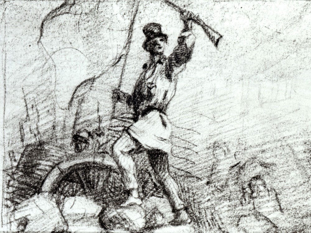 The Barricade By Jean Desire Gustave Courbet - Image 7