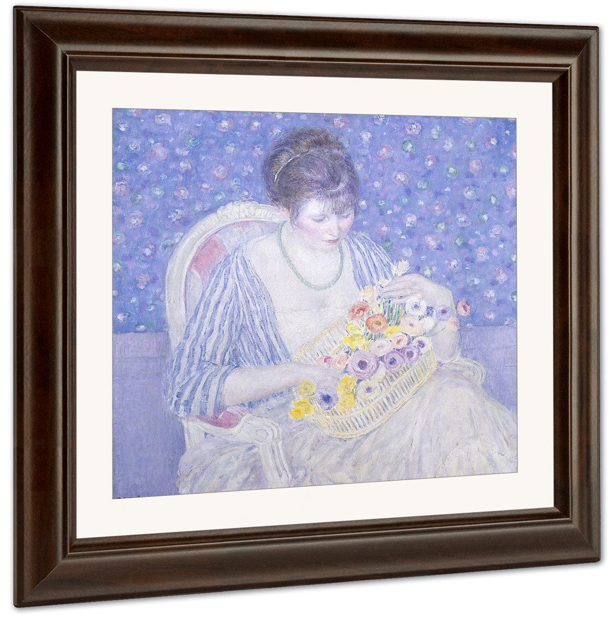The Basket Of Flowers By Frederick Carl Frieseke - Image 3