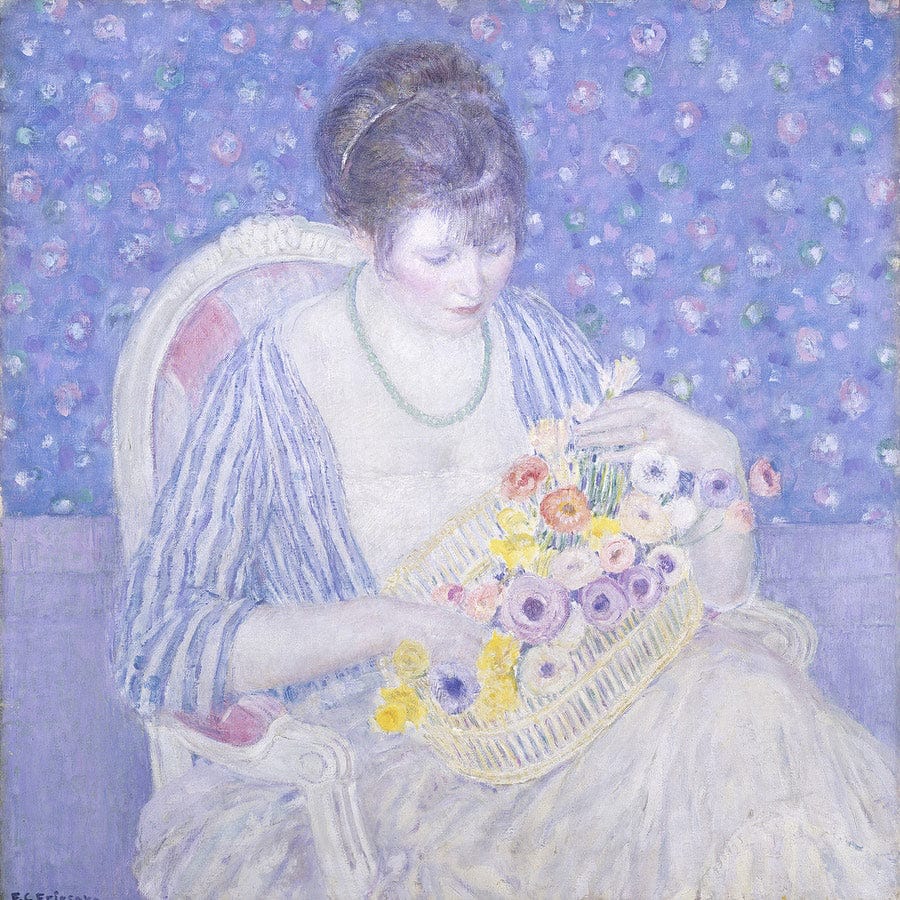 The Basket Of Flowers By Frederick Carl Frieseke - Image 5
