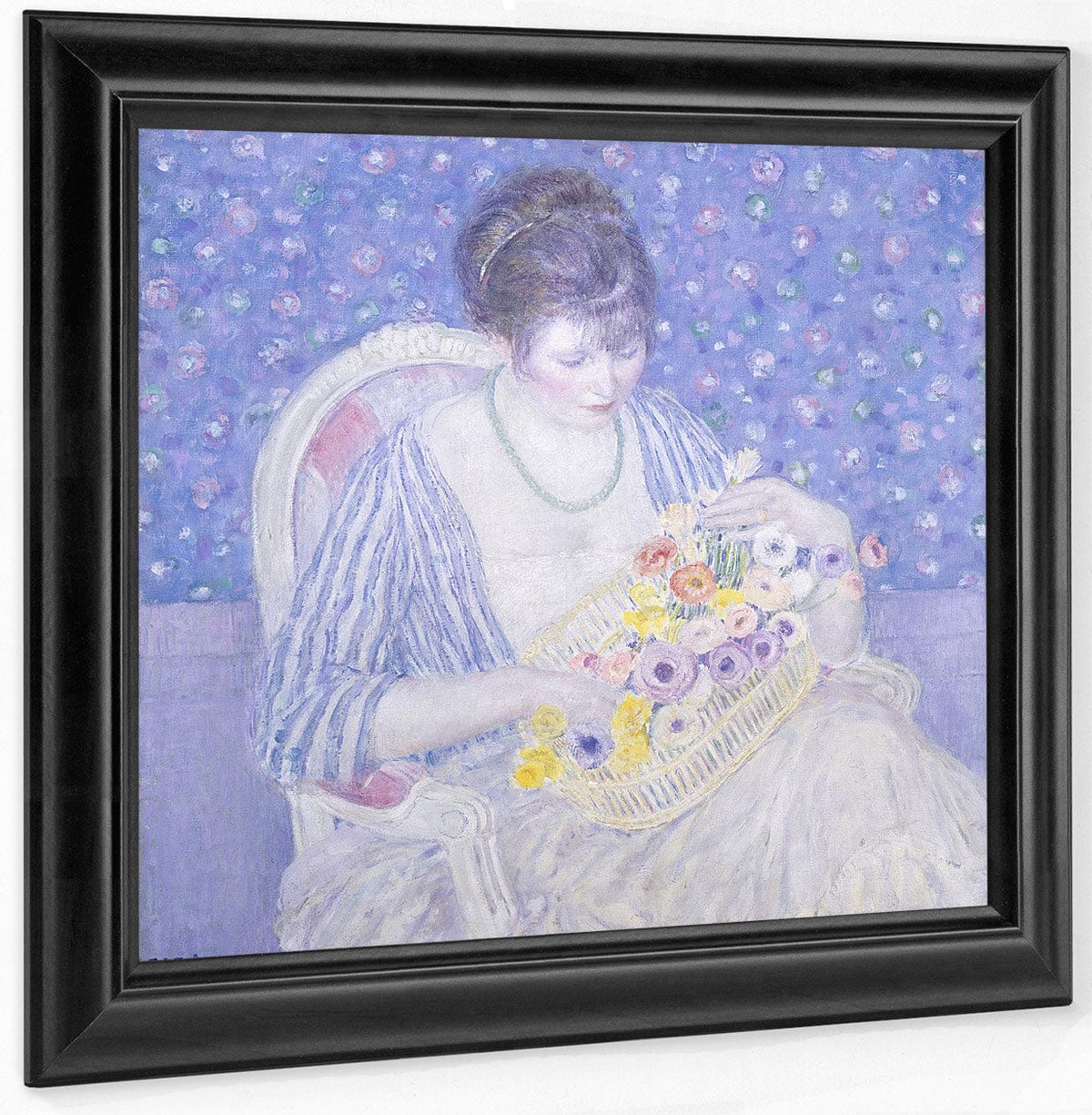 The Basket Of Flowers By Frederick Carl Frieseke - Image 6