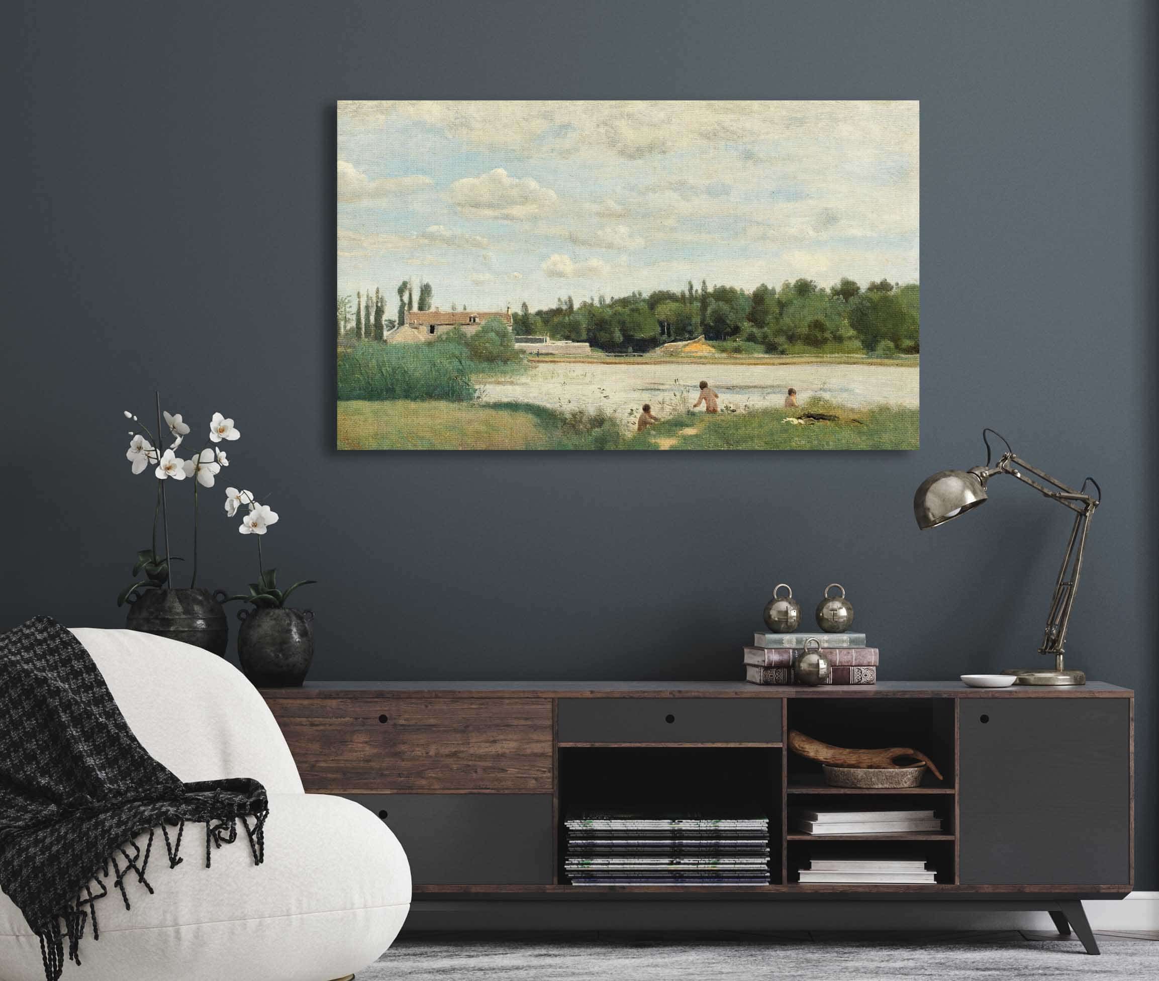 The Bath by Jean Baptiste Camille Corot - Image 5