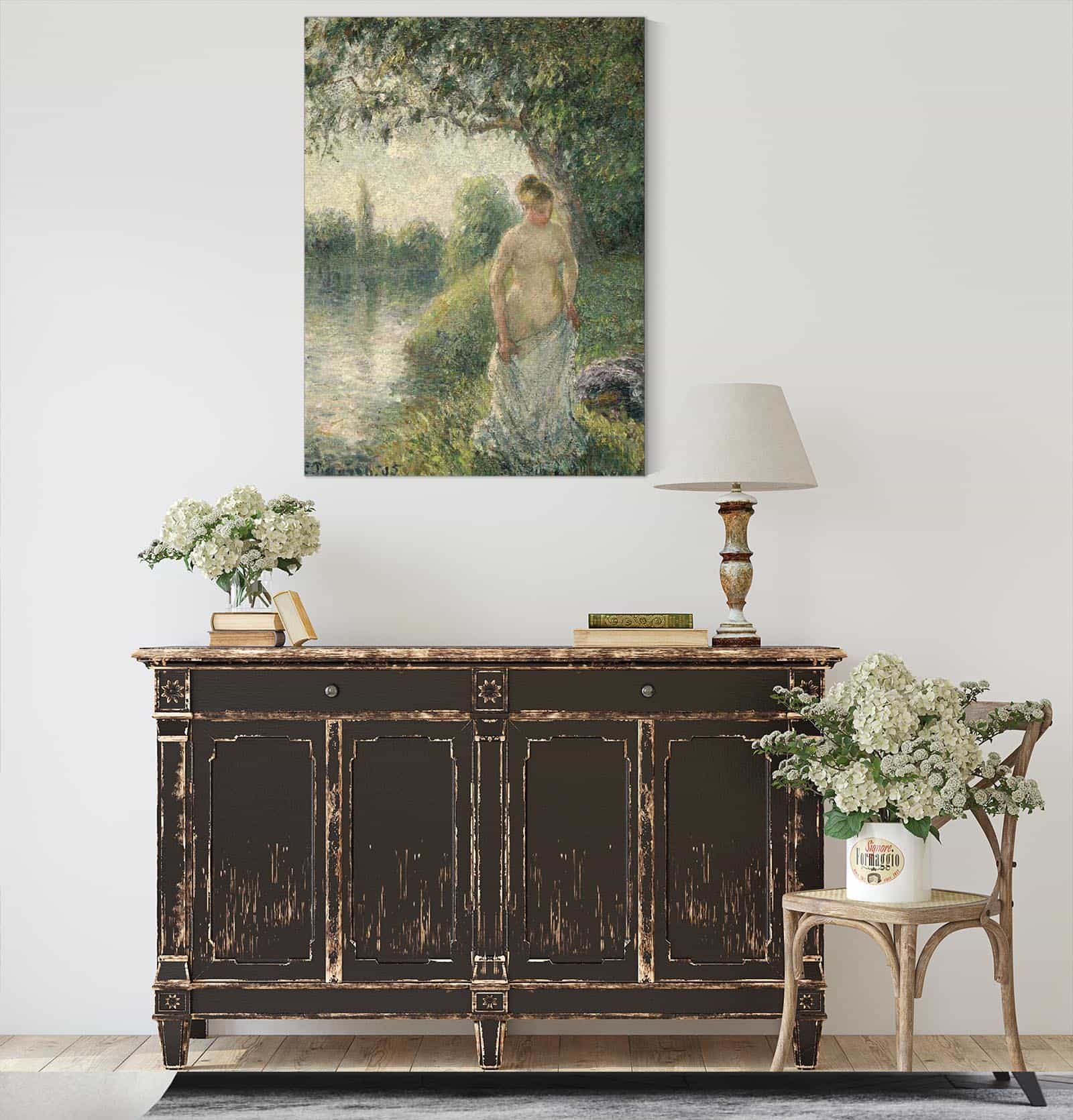 The Bather by Camille Pissarro - Image 4