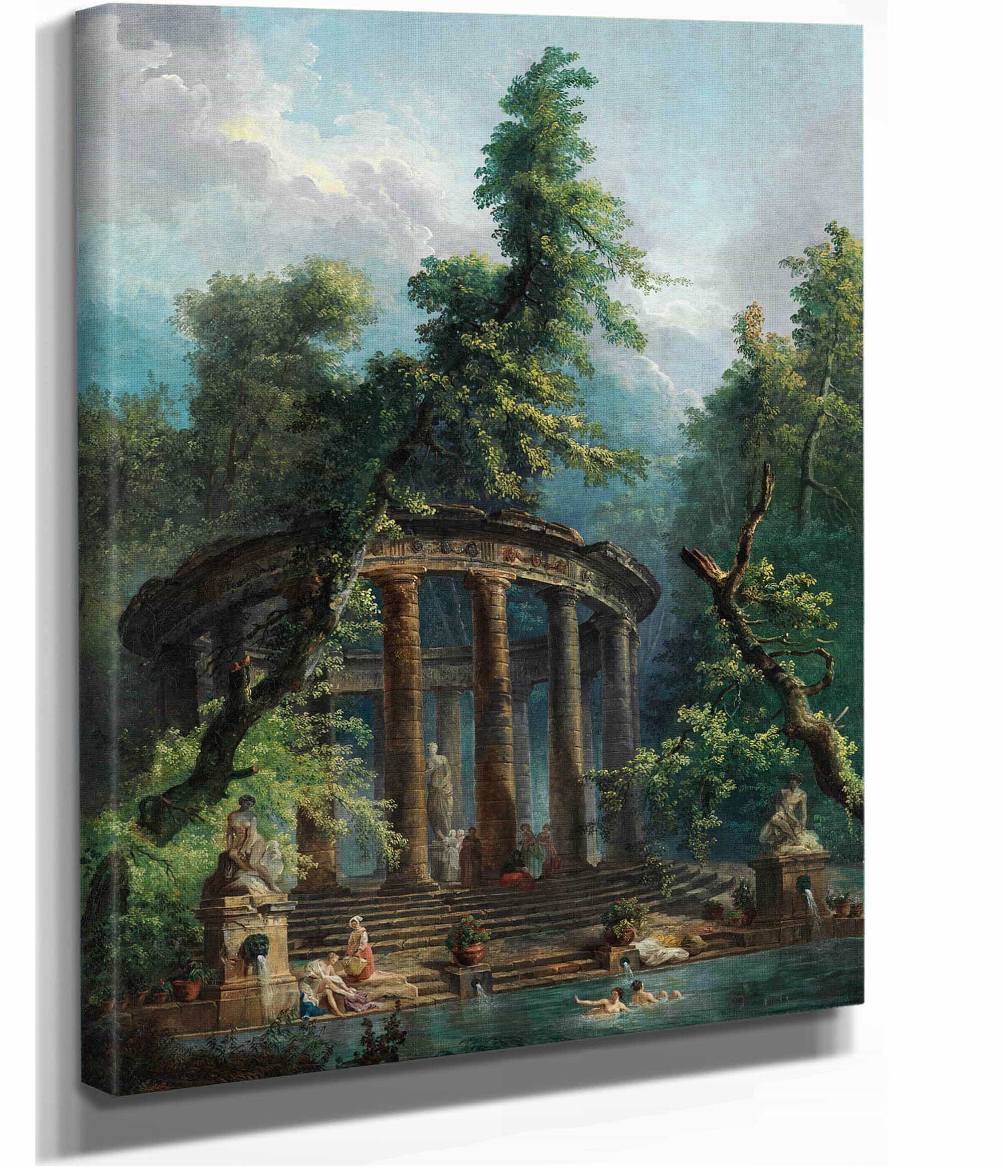 The Bathing Pool by Hubert Robert - Image 2