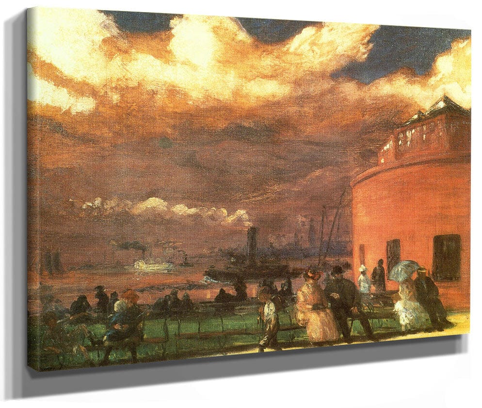 The Battery 1902 1904 By William Glackens
