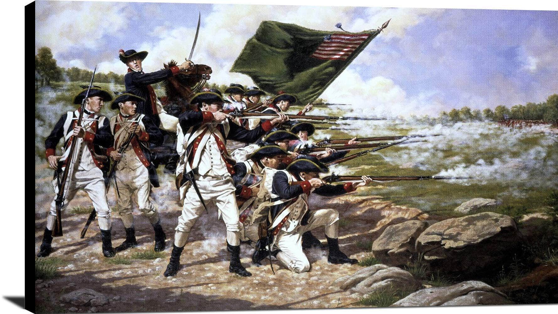 The Battle Of Long Island Painting Domenick D'andrea Canvas Art - Image 2