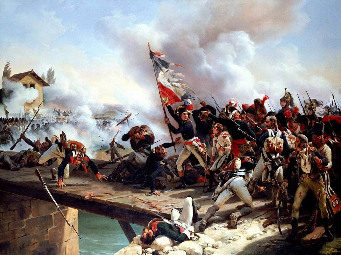 The Battle Of Pont D'arcole Painting Emile Jean Horace Vernet Canvas Art - Image 5