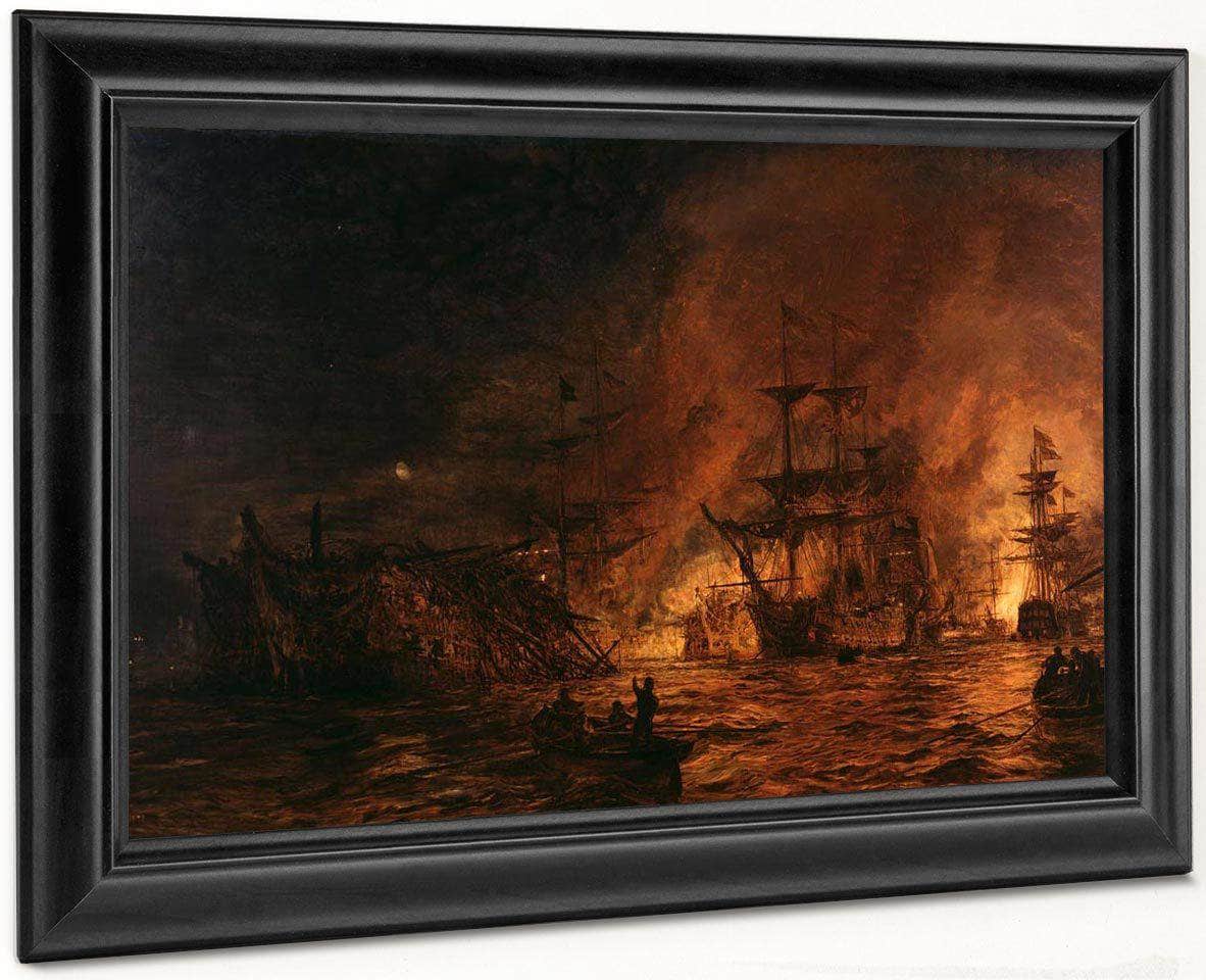 The Battle Of The Nile By William Lionel Wyllie - Image 8