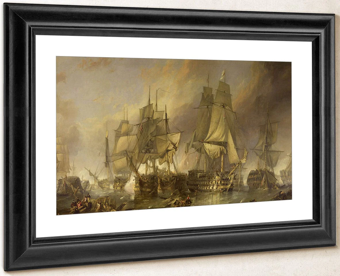 The Battle Of Trafalgar By William Clarkson Stanfield - Image 4