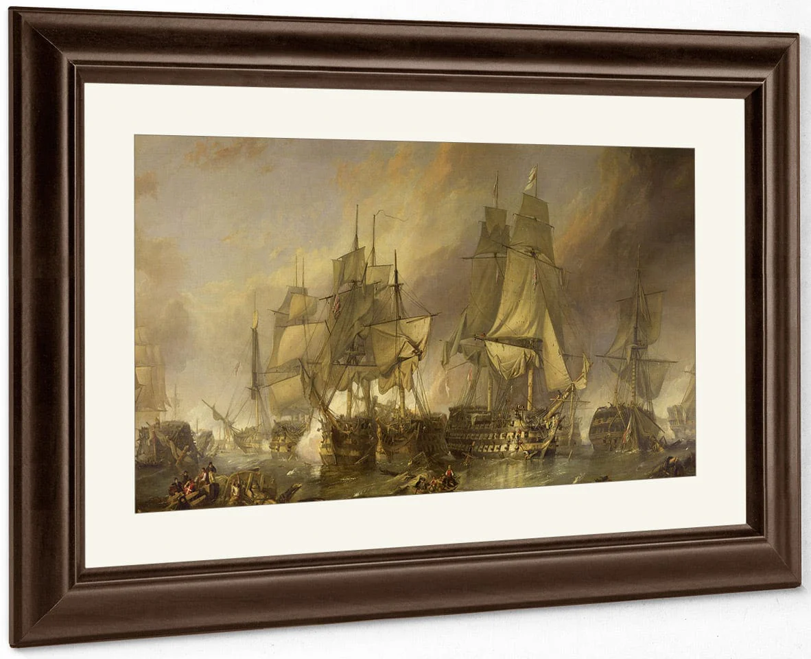 The Battle Of Trafalgar By William Clarkson Stanfield - Image 5